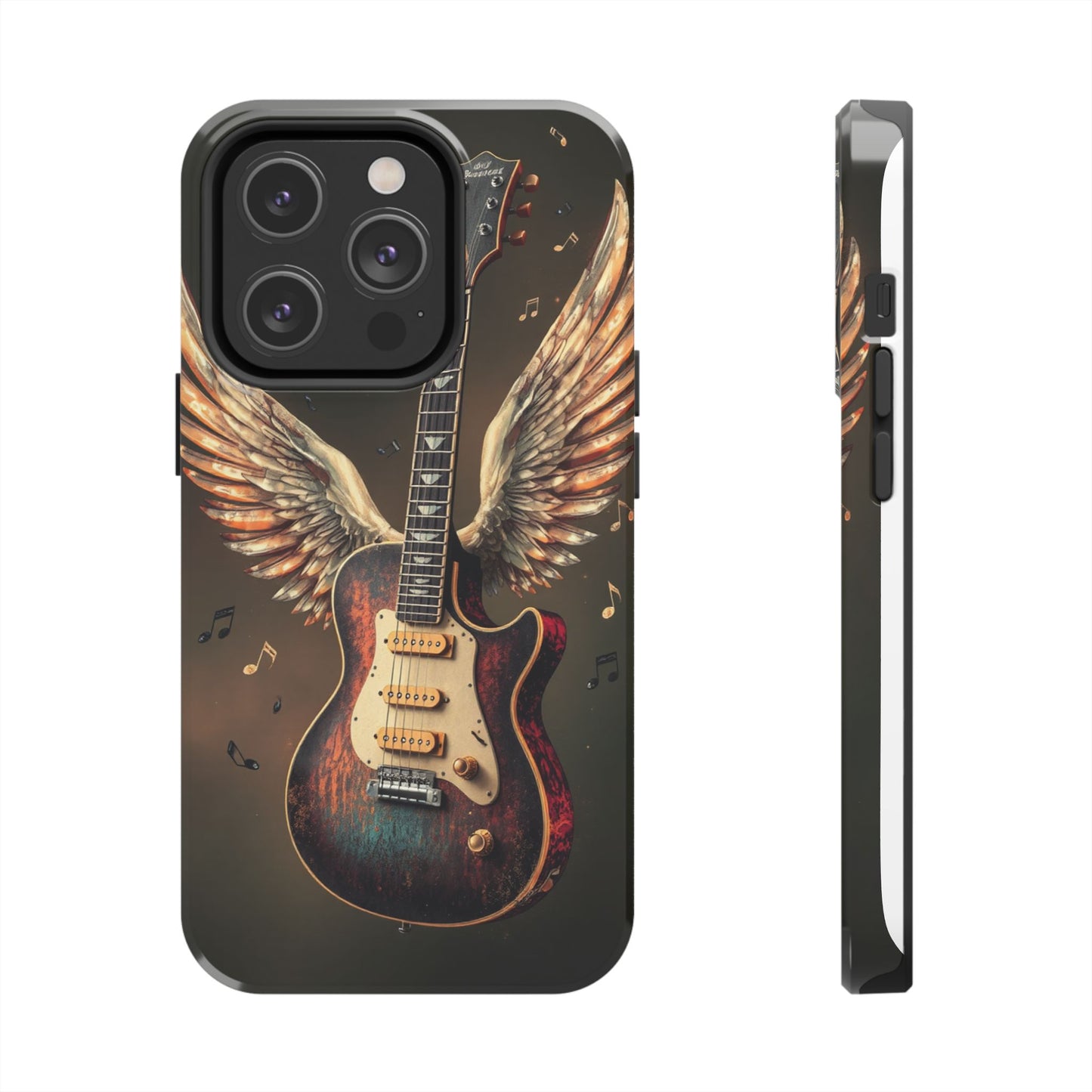 Inspirational Guitar Wing Phone Case - Tough Protection for Music Lovers