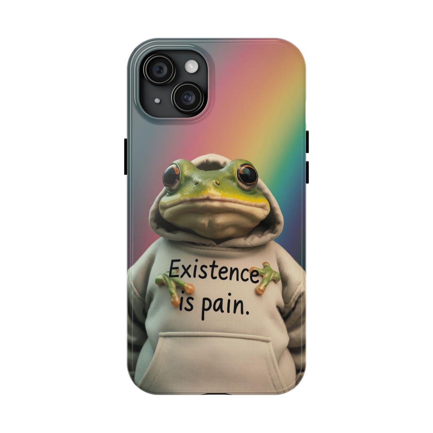 Existence is Pain Frog Phone Case - Tough & Stylish