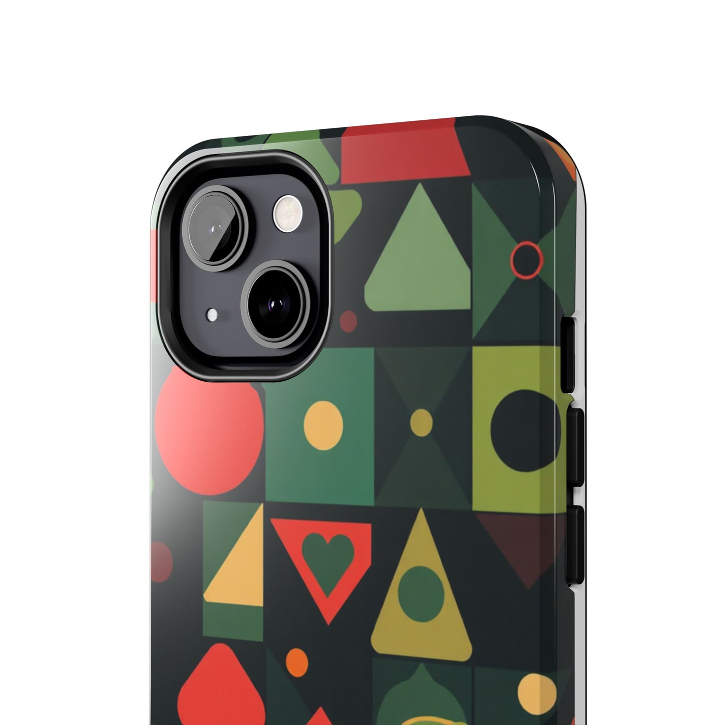 Vibrant Geometric Tough Phone Cases – Stylish Protection for Trendsetters - for iPhone