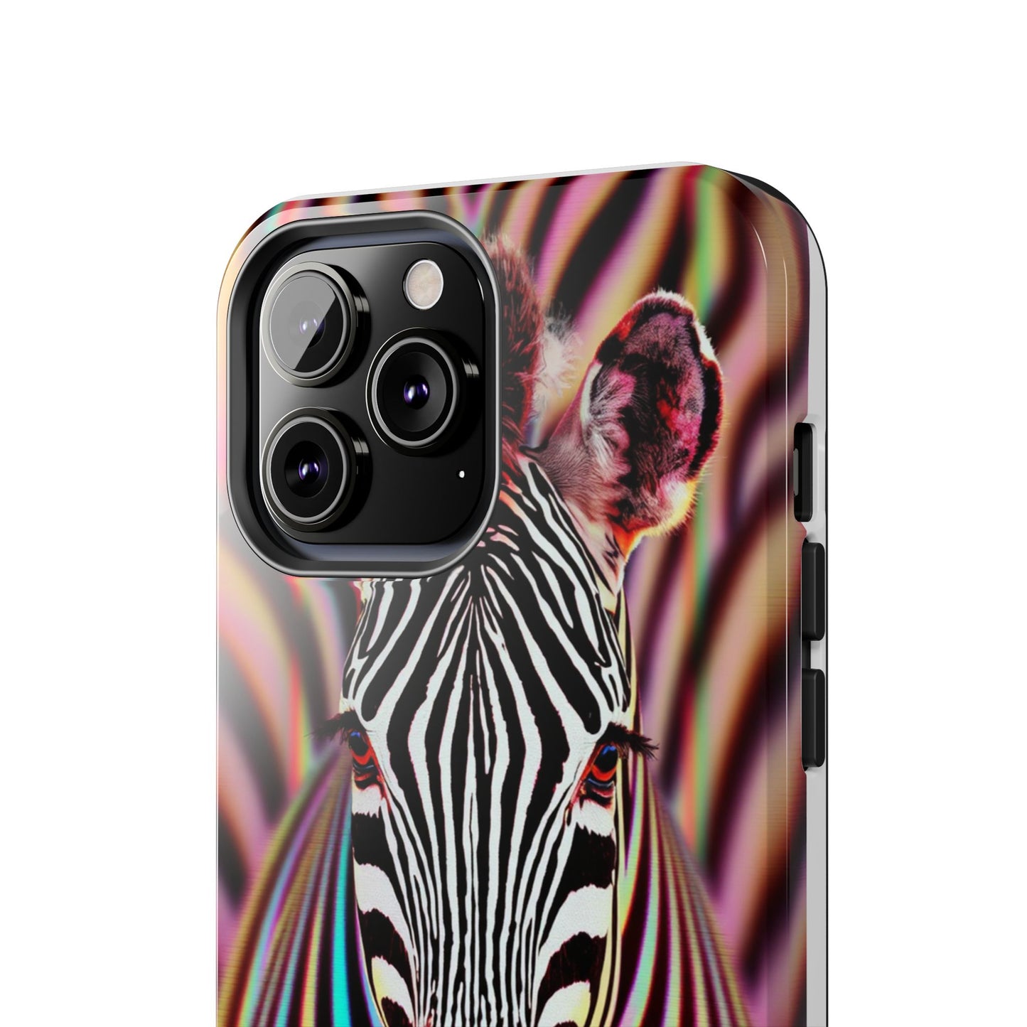 Vibrant Zebra Tough Phone Case - Unique Animal Design for Wild Spirit
