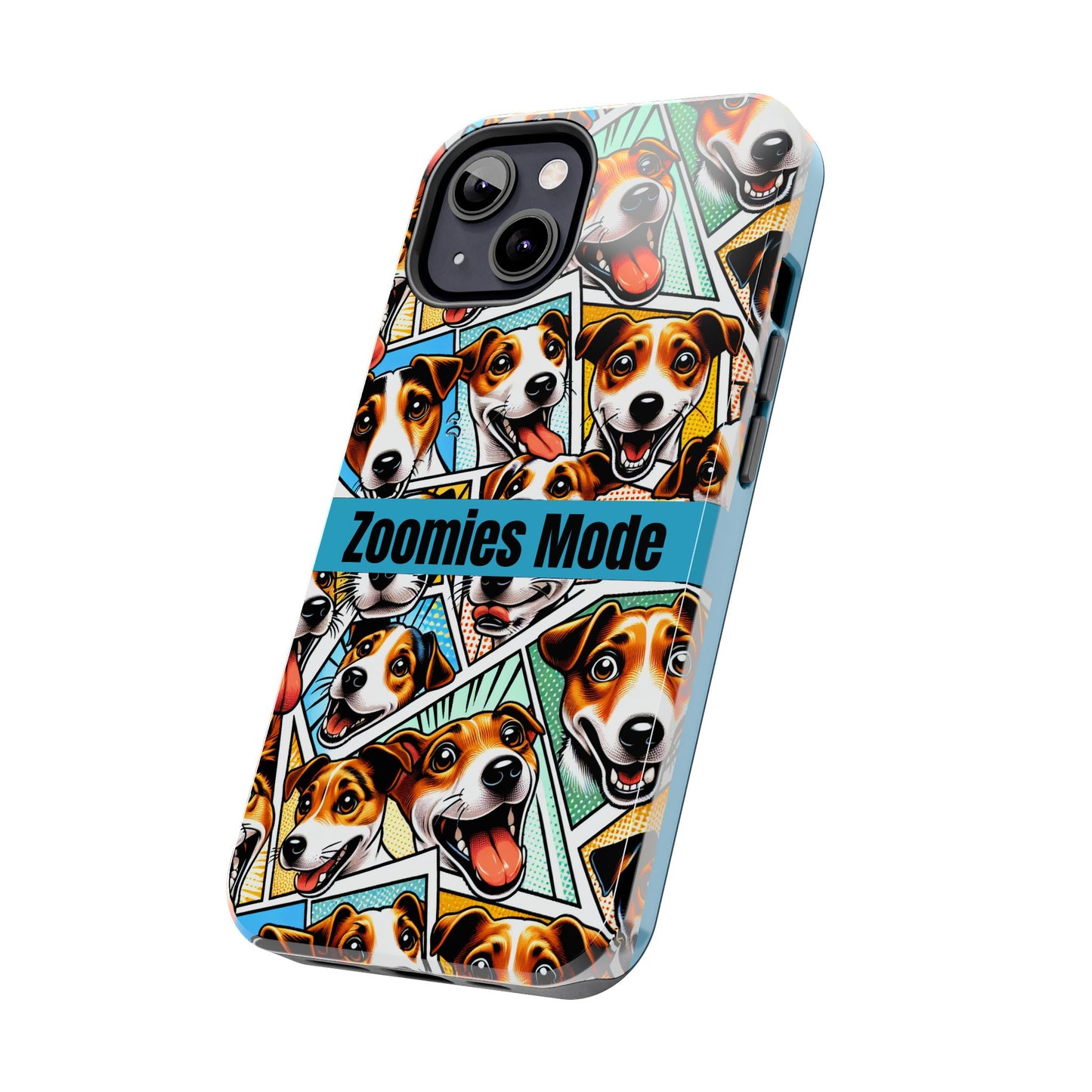 Zoomies Mode Jack Russell Tough Phone Case - Fun Dog Design Case for iPhone