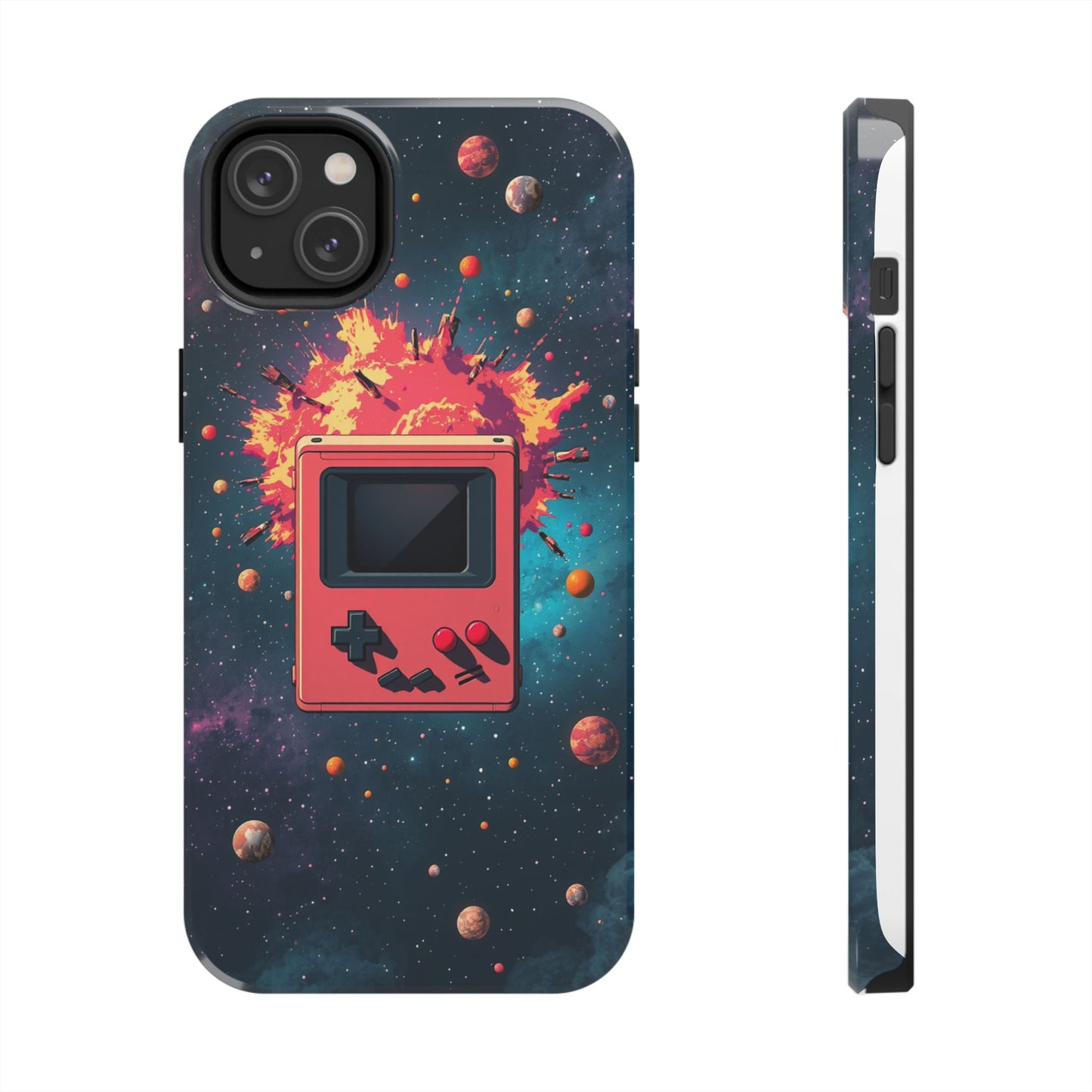 Retro Gaming Tough Phone Case - Space Adventure Design