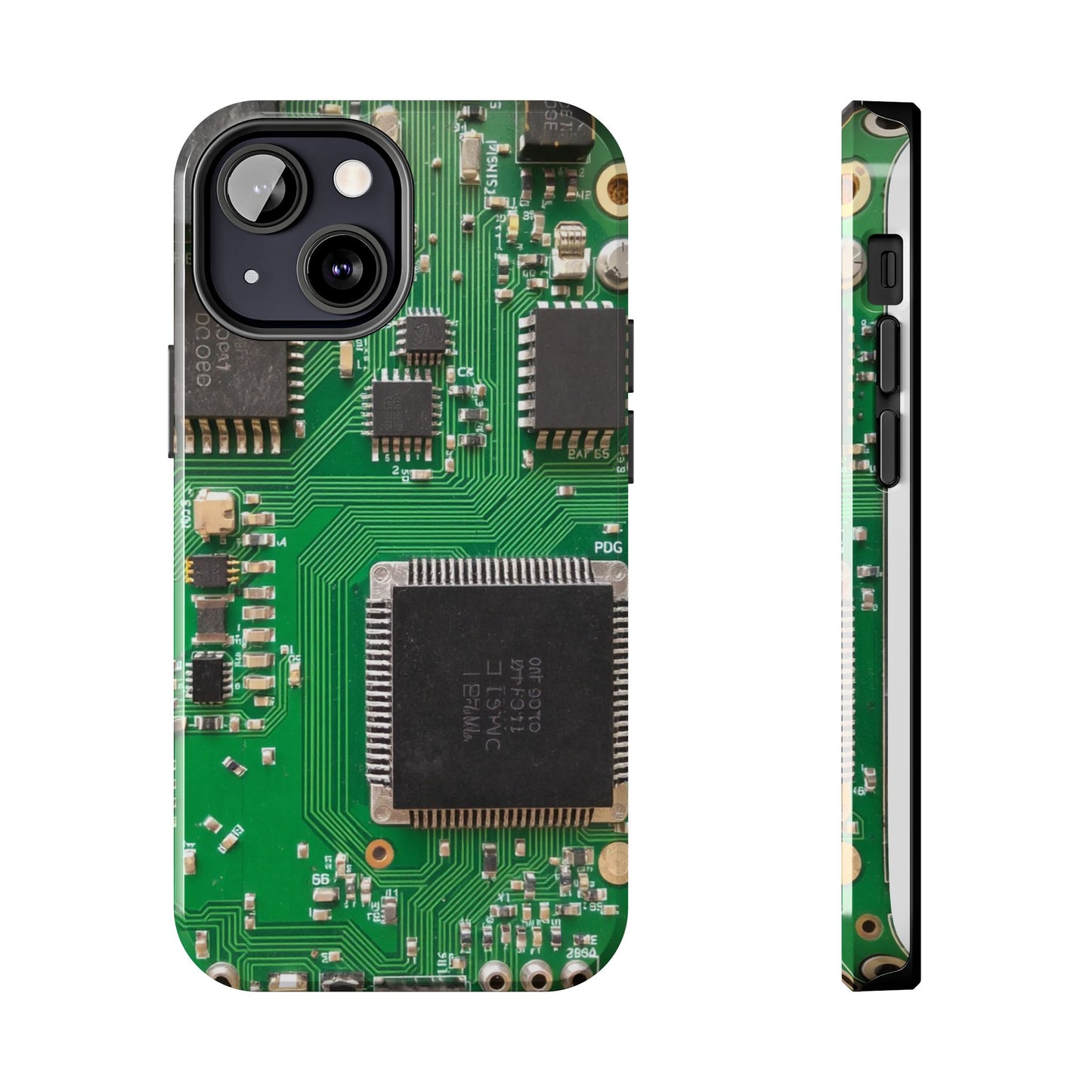 Circuit Board Tough Phone Case - Durable Tech Design