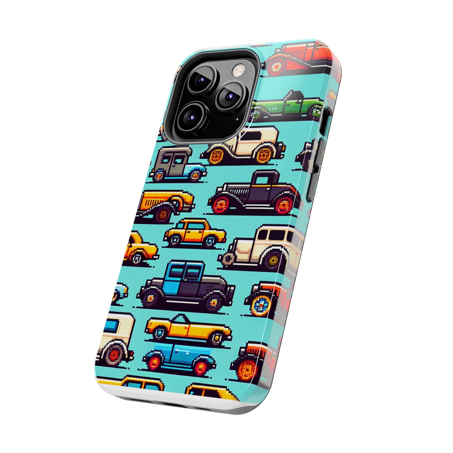 Retro Car Pixel Art Tough Phone Case - Durable & Stylish Protection - for iPhone