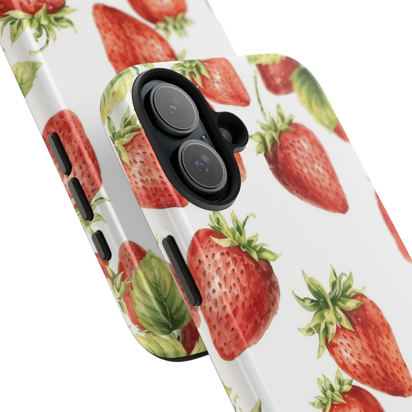 Strawberry Tough Phone Case - Durable Protection with a Fresh Design - for iPhone