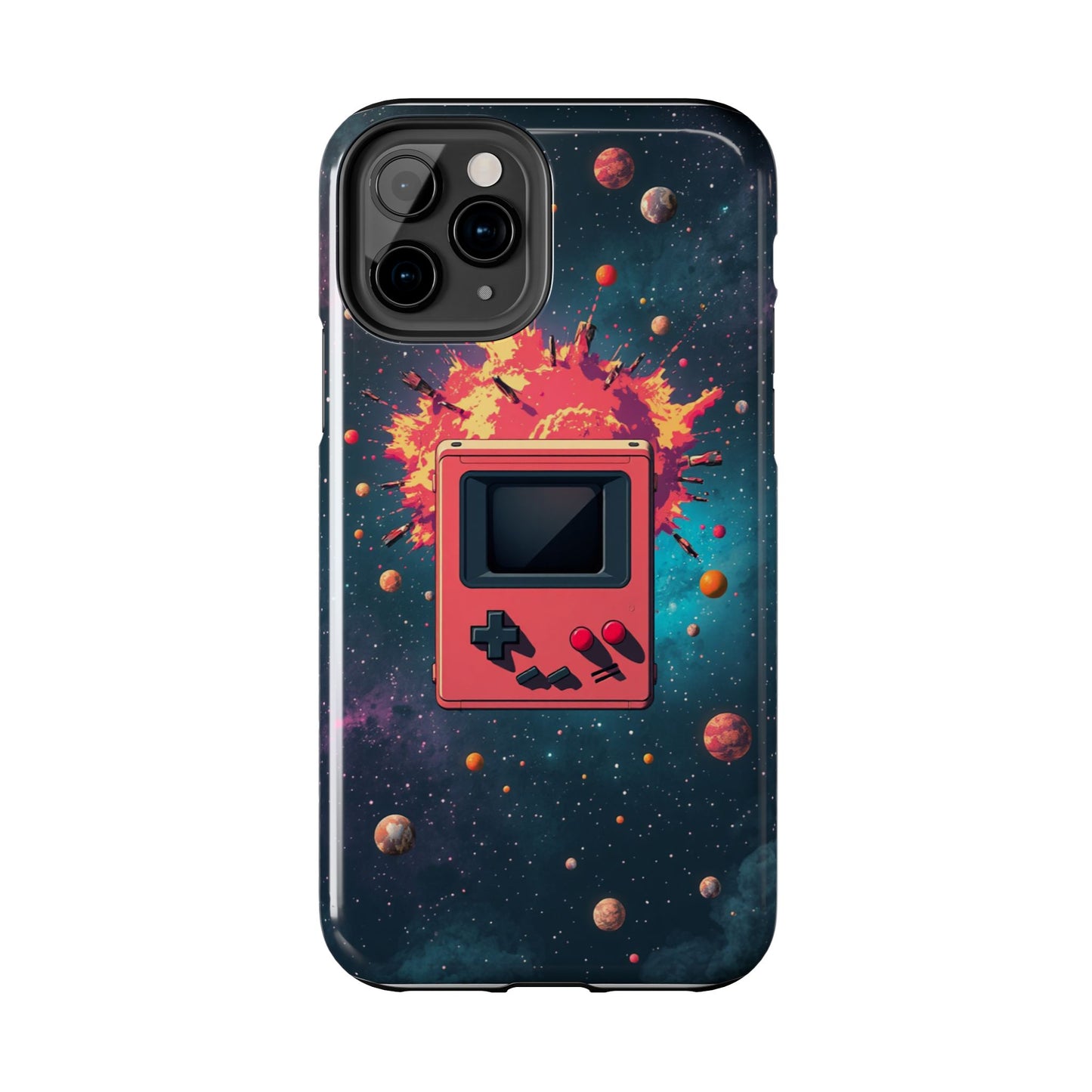 Retro Gaming Tough Phone Case - Space Adventure Design