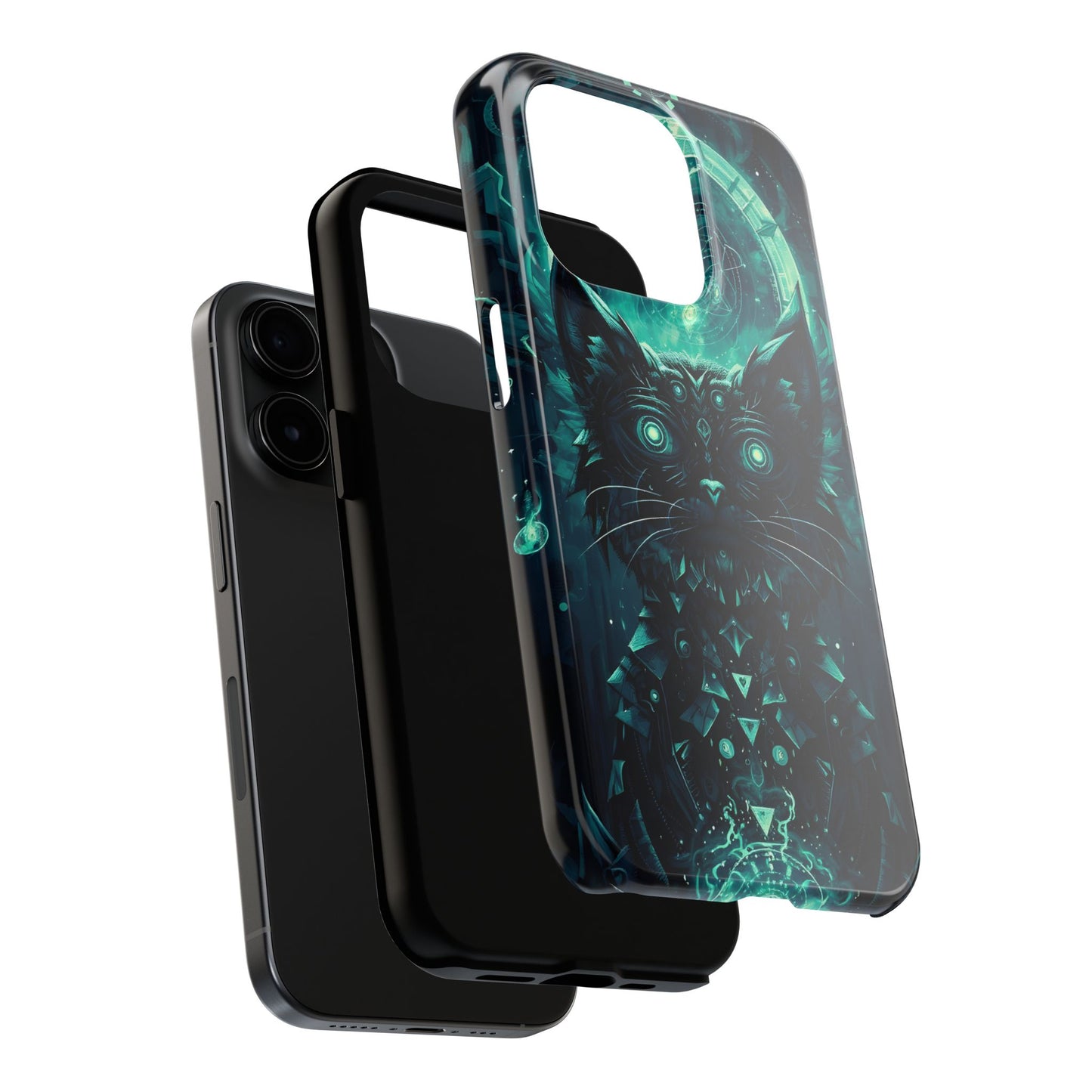 Mystical Dark Cat Phone Case - Tough Protective Cover for Cat Lovers - for iPhone