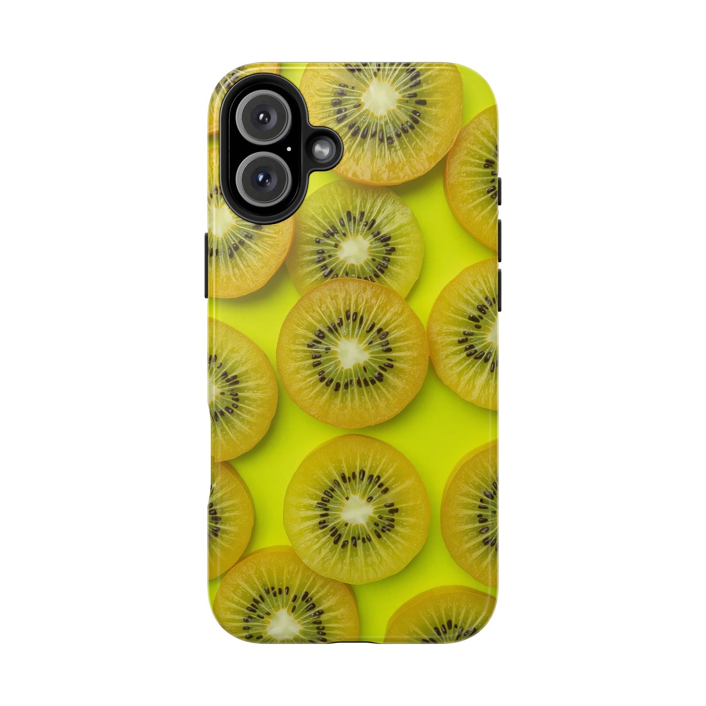 Vibrant Kiwi Tough Phone Case - Bright Yellow Design for Fruit Lovers