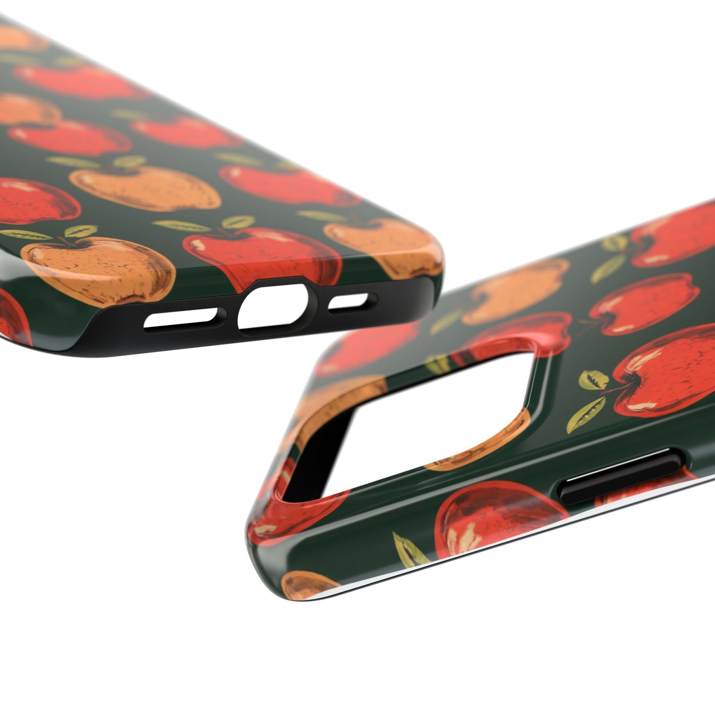 Apple Retro Pattern Tough Phone Case - Durable, Stylish, and Protective for Everyday Use - for iPhone