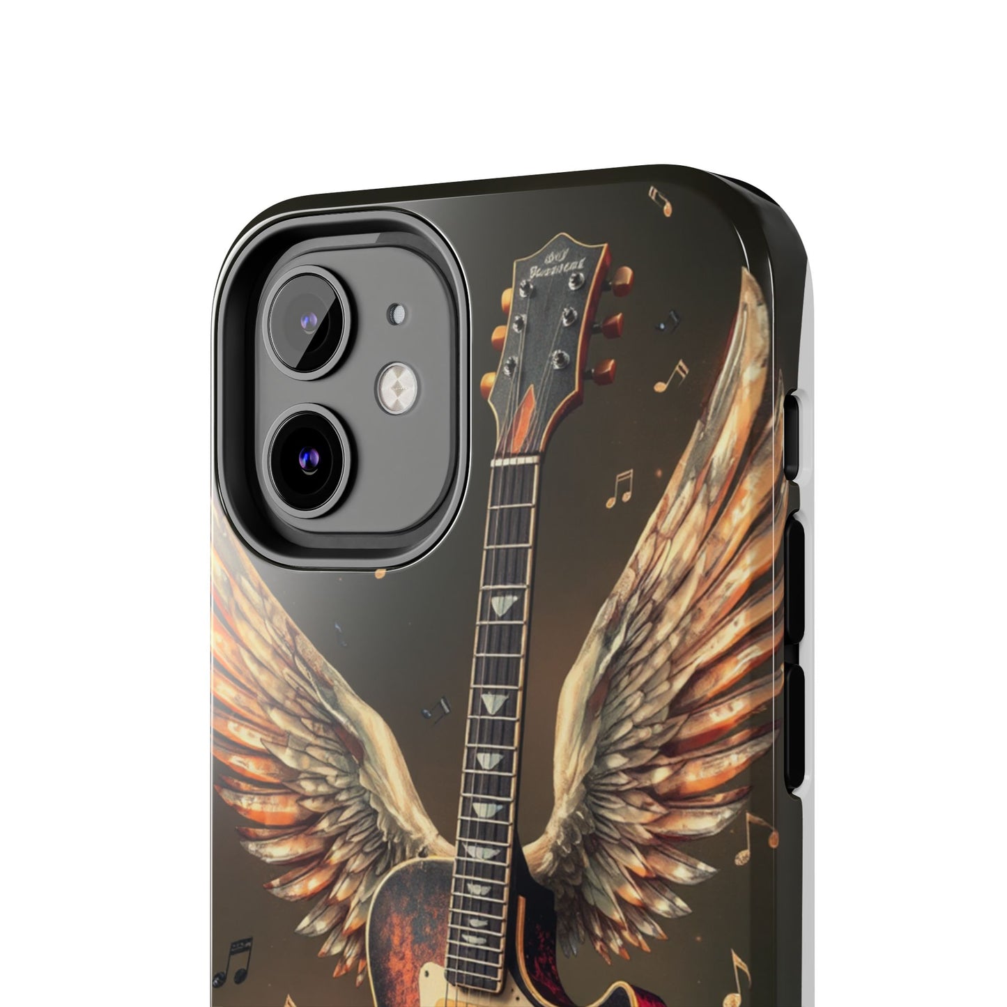 Inspirational Guitar Wing Phone Case - Tough Protection for Music Lovers