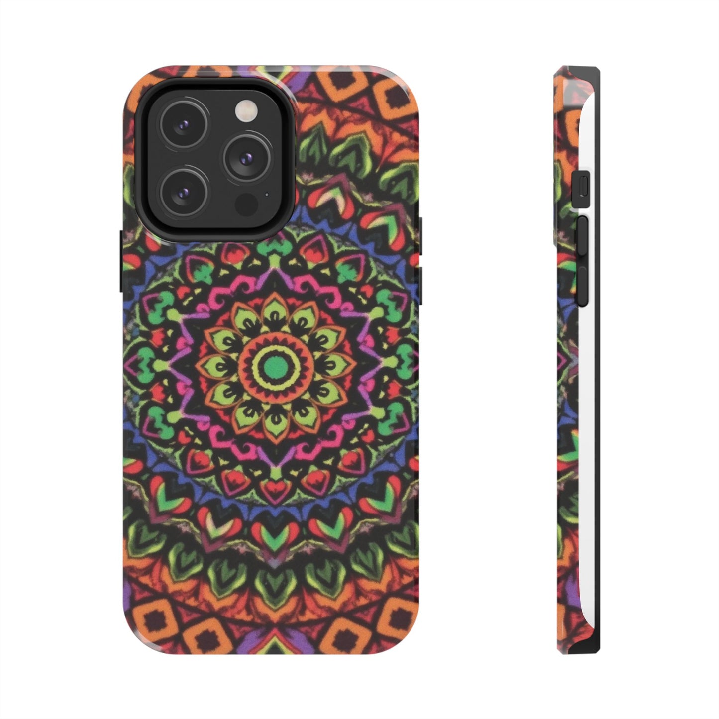 Colorful Mandala Tough Phone Case - Vibrant Designs for Trendy Protection - for iPhone
