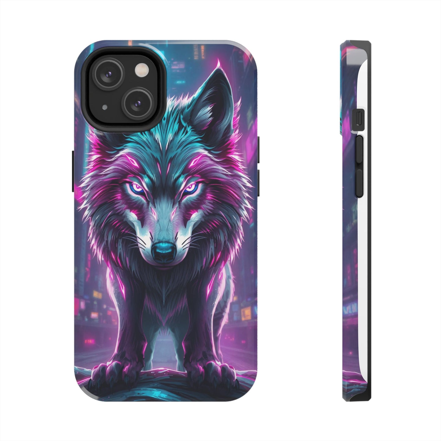 Fierce Wolf Phone Case - Tough & Vibrant Design for Animal Lovers