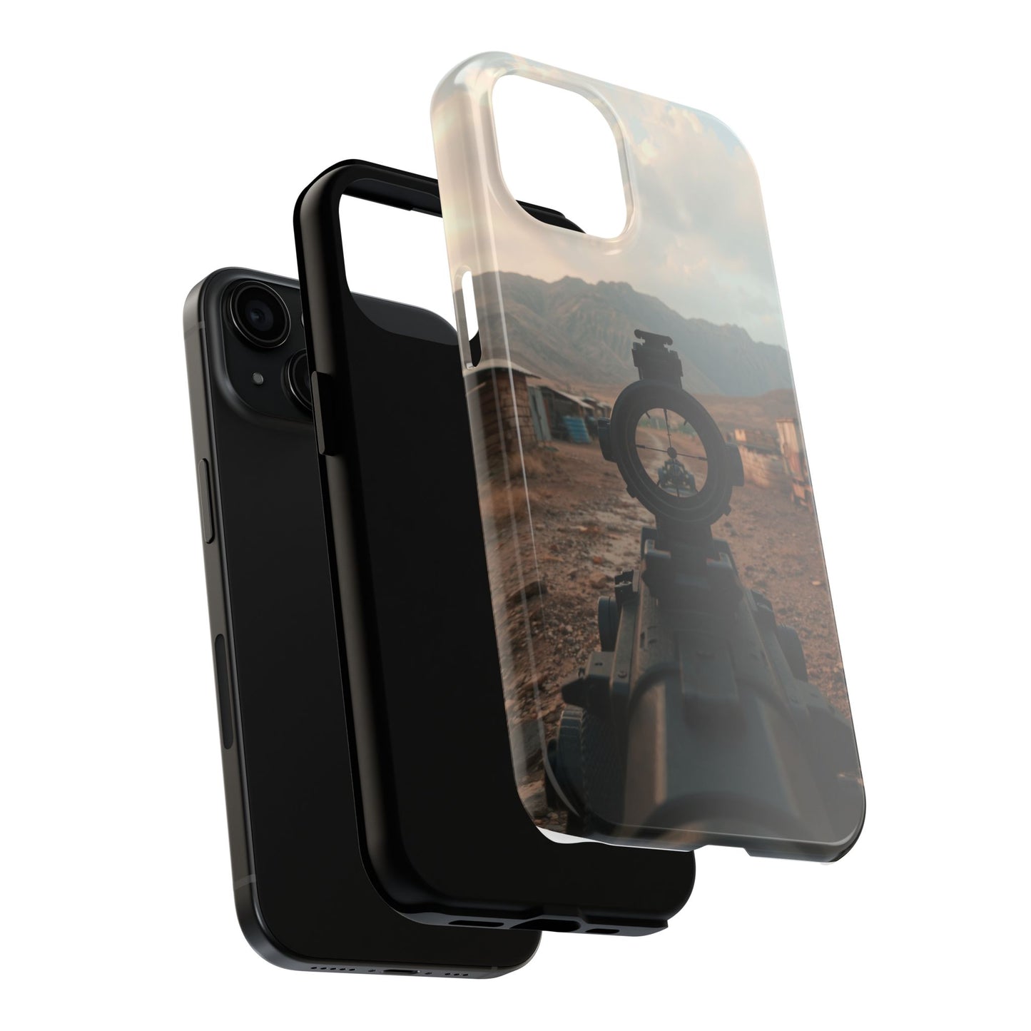 Tough Phone Case - Military Inspired Design with Sniper Scope