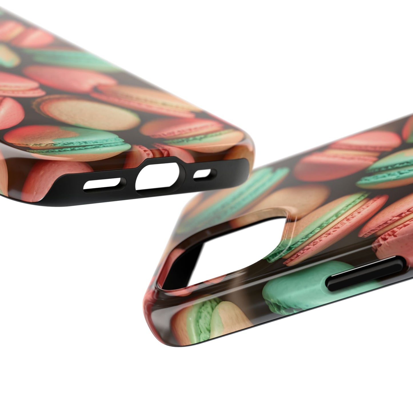 Colorful Tasty Macarons Tough Phone Case - Durable Protection with Sweet Aesthetic - for iPhone