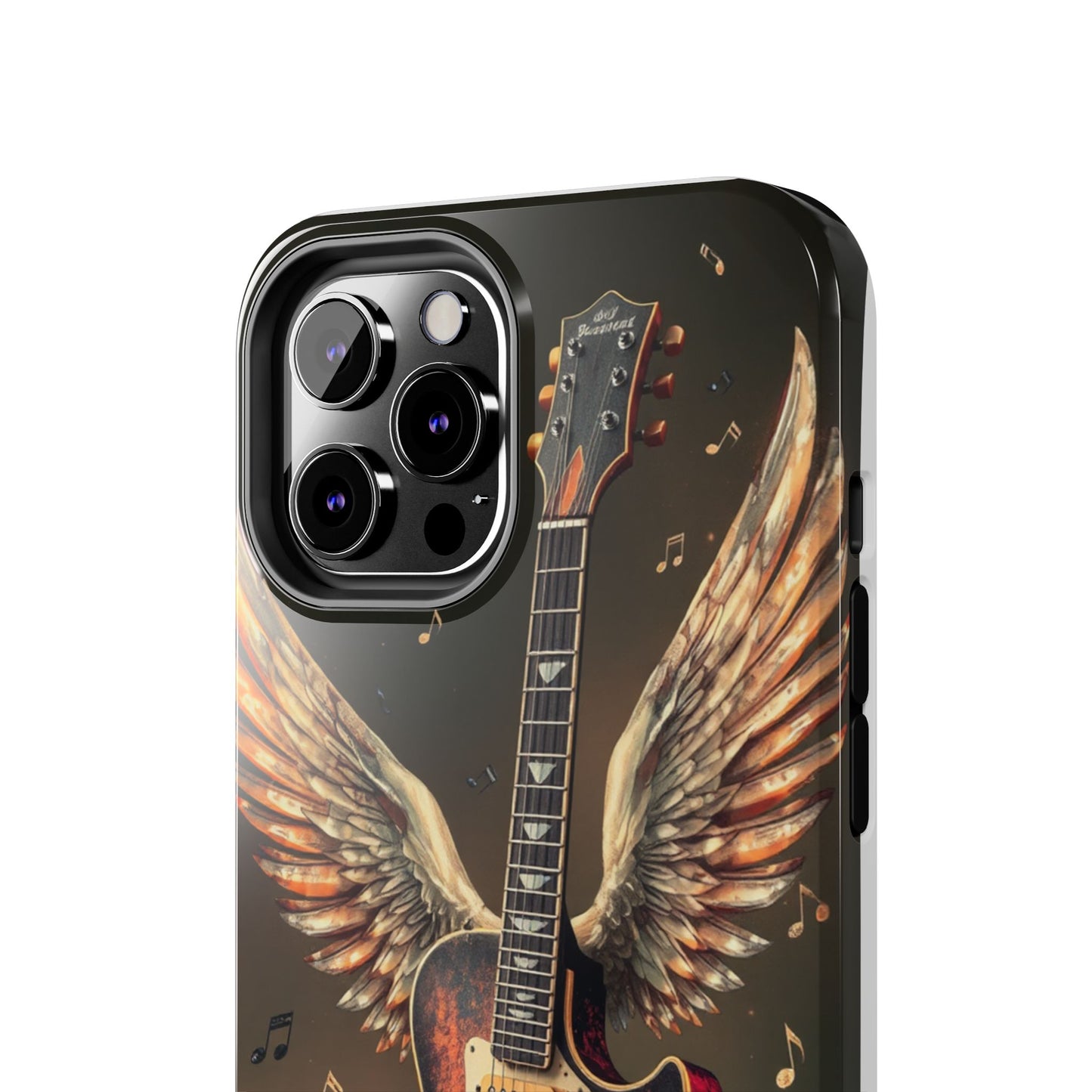 Inspirational Guitar Wing Phone Case - Tough Protection for Music Lovers
