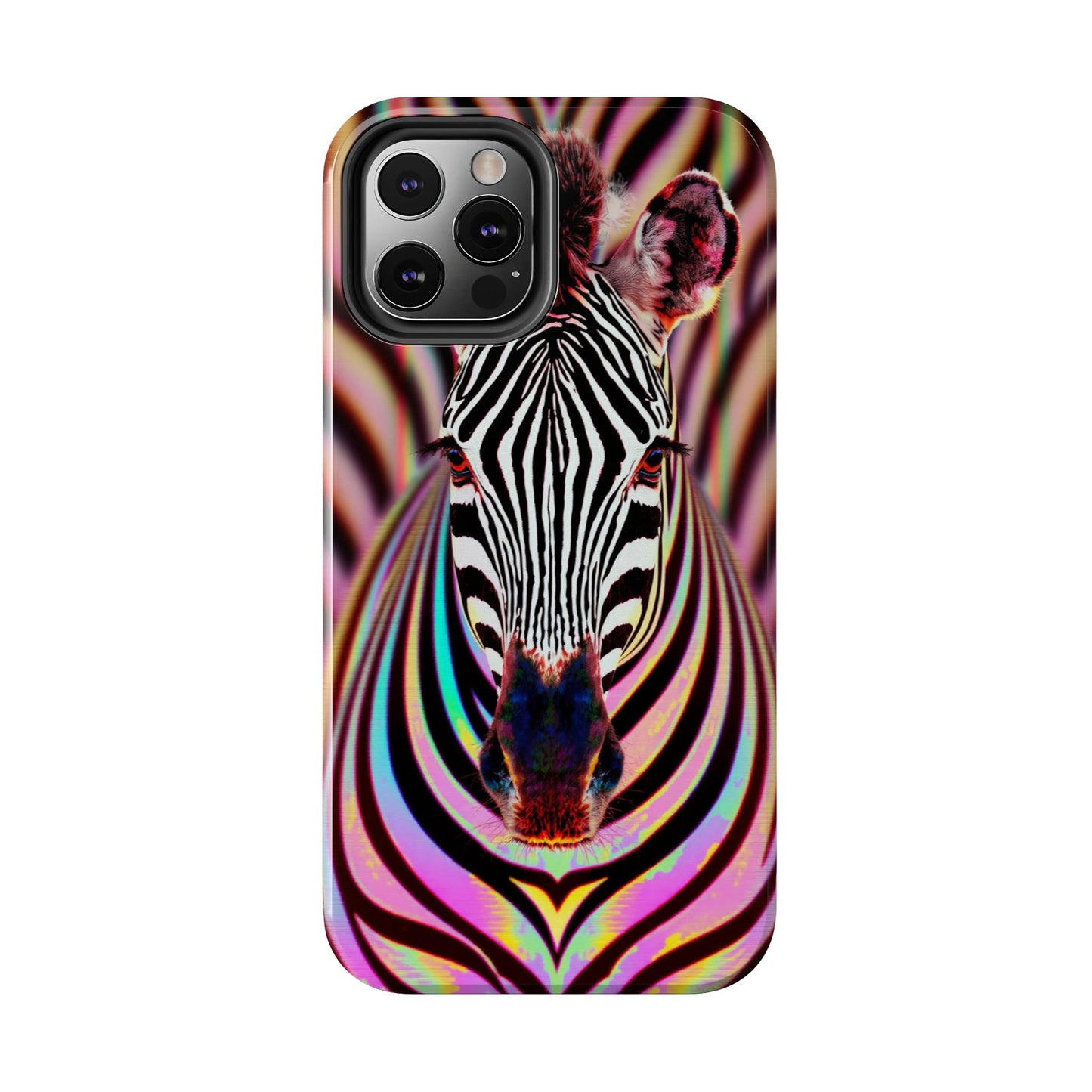 Vibrant Zebra Tough Phone Case - Unique Animal Design for Wild Spirit