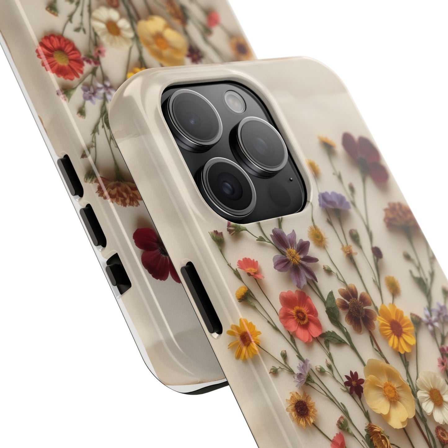 Floral Tough Phone Case - Durable Protection with Nature-Inspired Design
