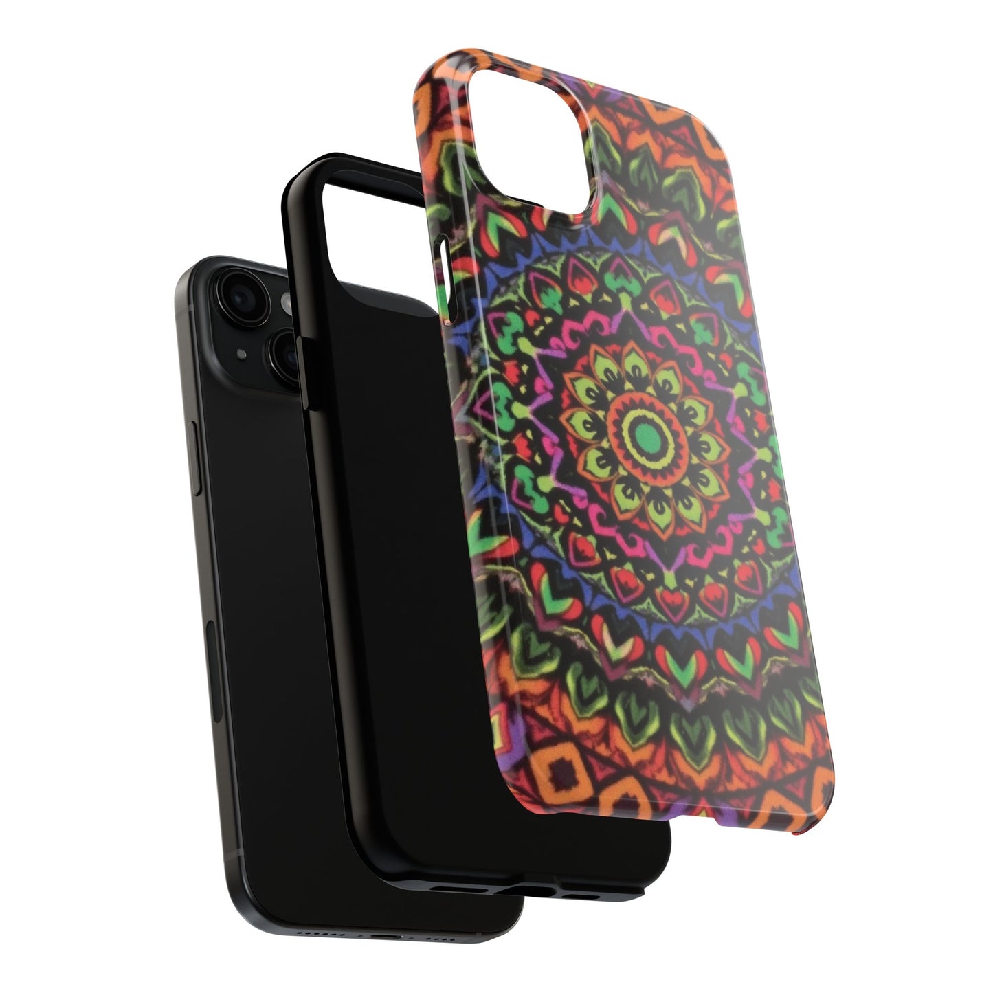 Colorful Mandala Tough Phone Case - Vibrant Designs for Trendy Protection - for iPhone