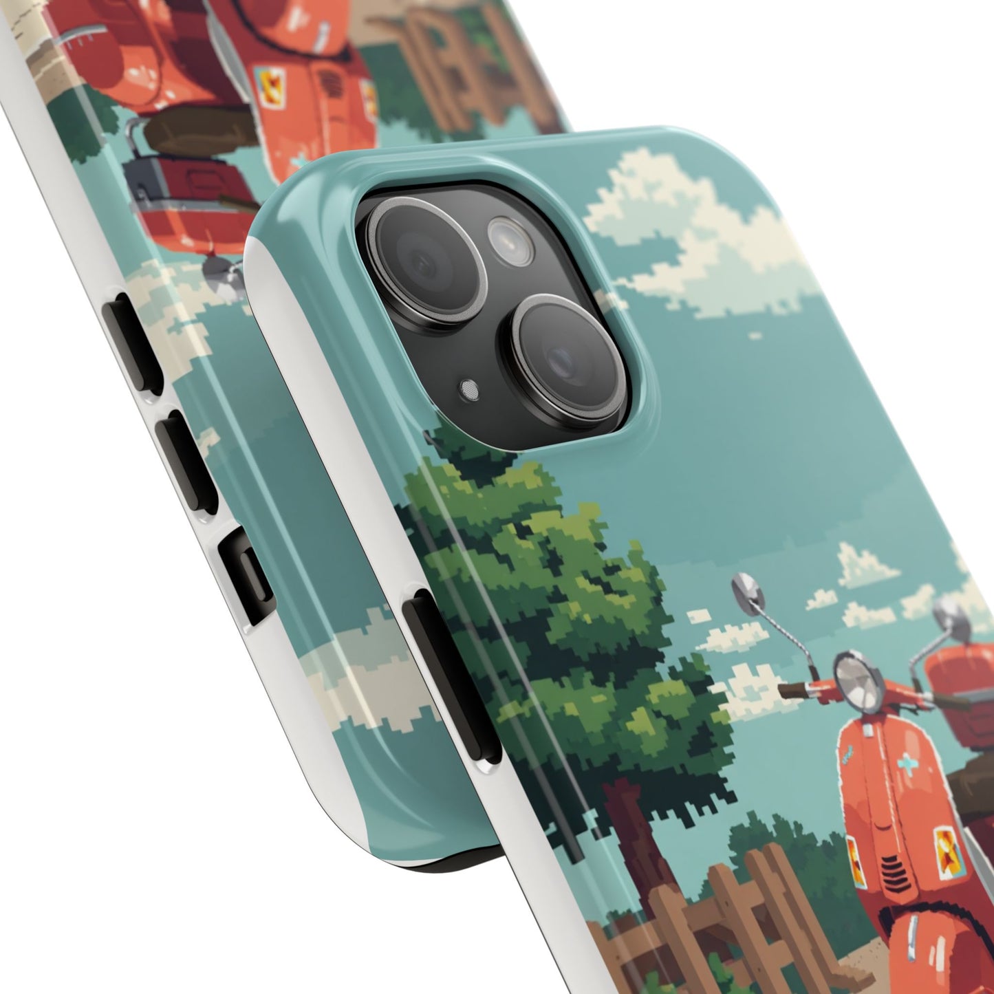 Retro Scooter Phone Case - Tough & Stylish Protection