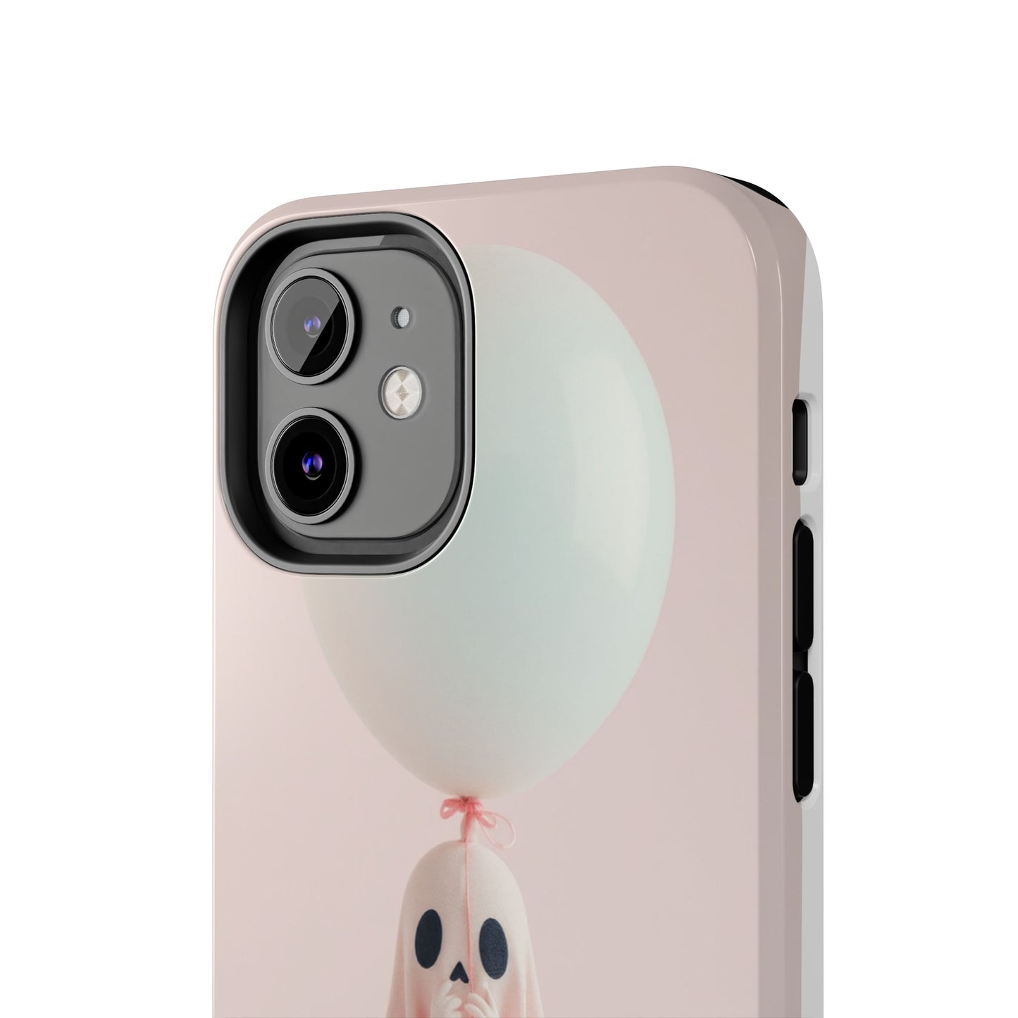 Cute Ghost Phone Case with Balloon - Tough Protection for Spooky Vibes