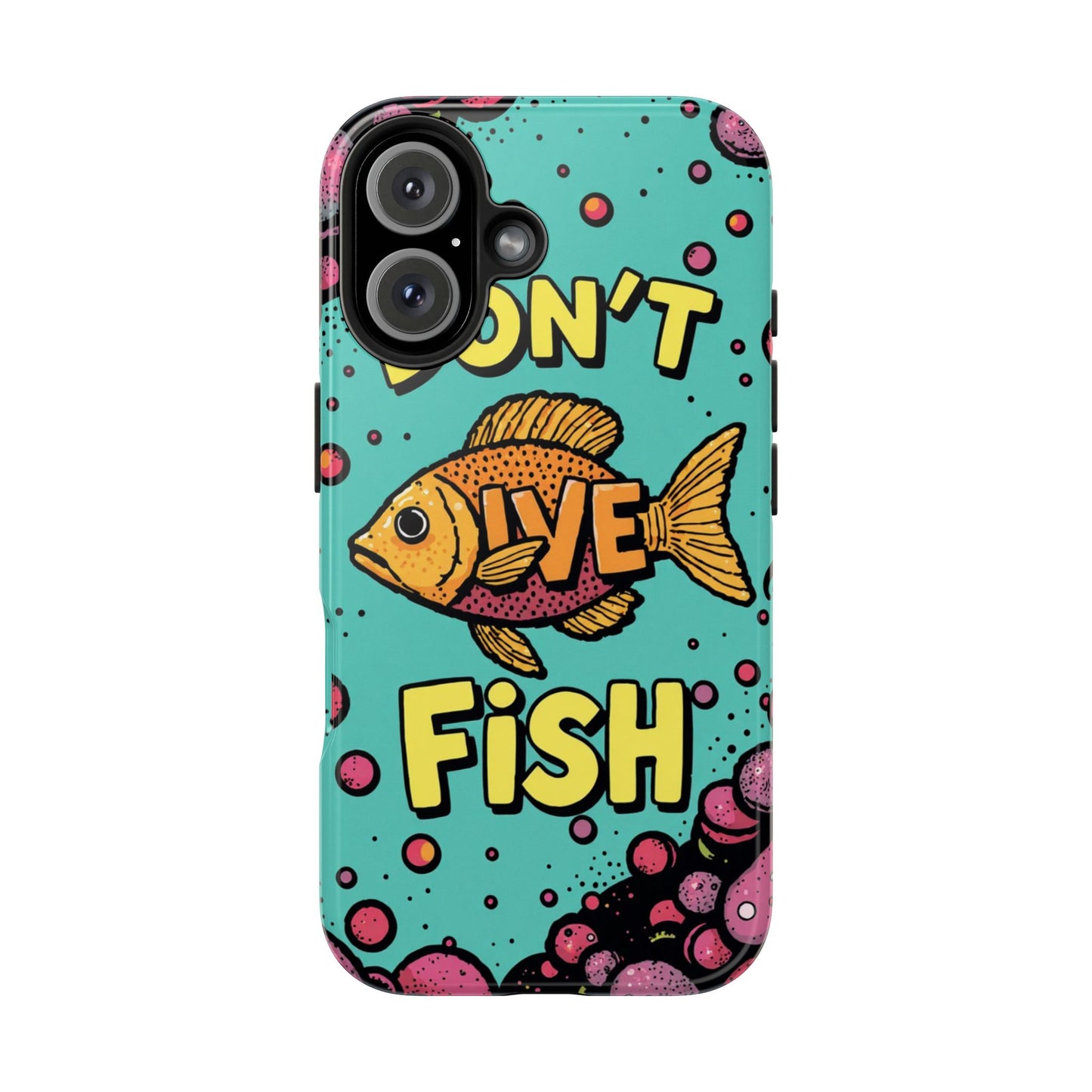 Catchy Fish-Themed Tough Phone Cases, Unique Gift for Fish Lovers, Durable Protection for Phones, Fun Aquatic Design, Ideal for Holidays