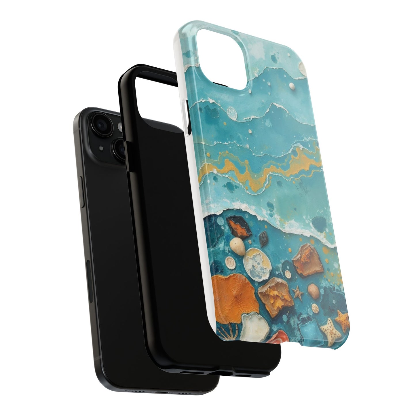 Ocean-Inspired Tough Phone Cases - Coastal Beach Vibe, Easy Accessory for Beach Lovers