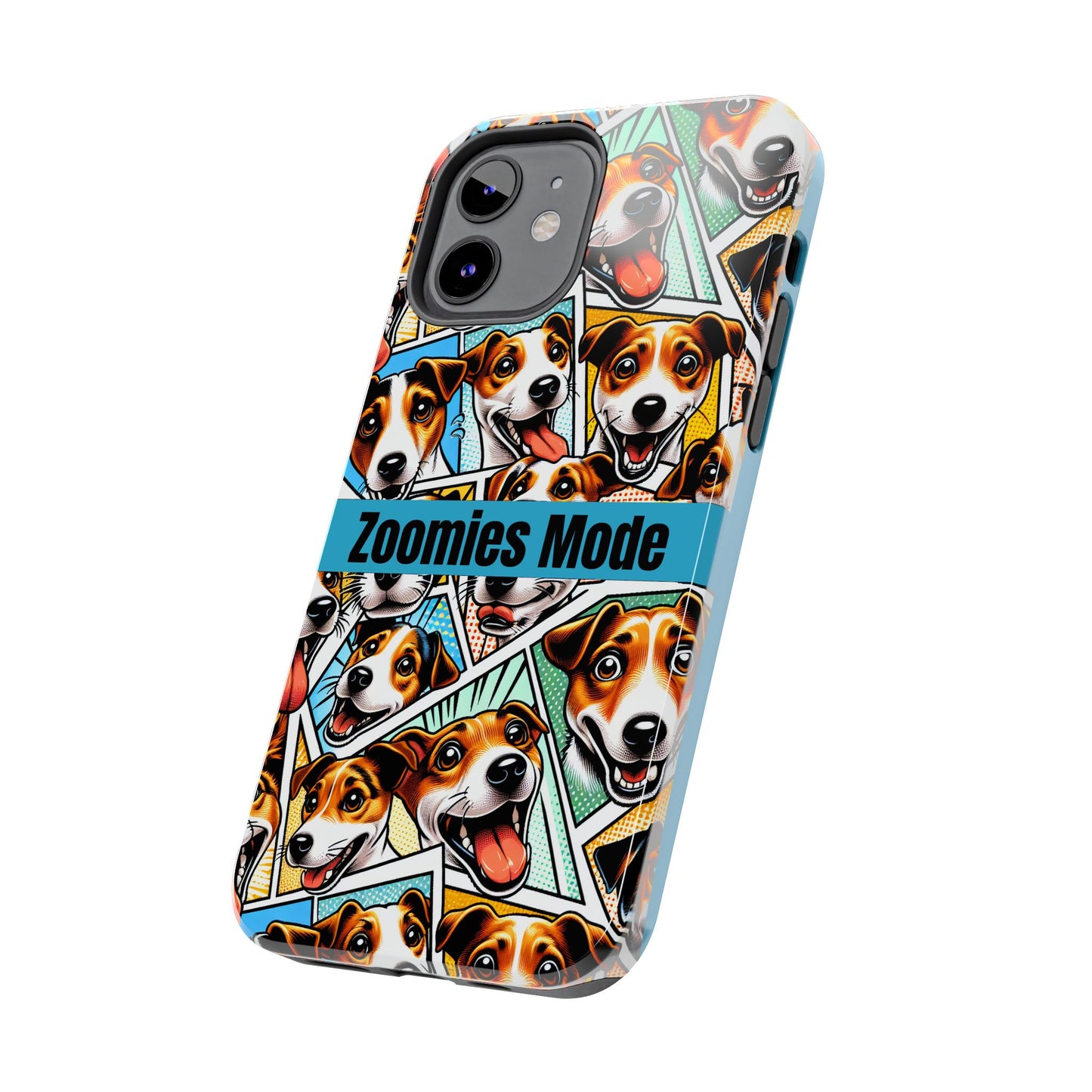 Zoomies Mode Jack Russell Tough Phone Case - Fun Dog Design Case for iPhone