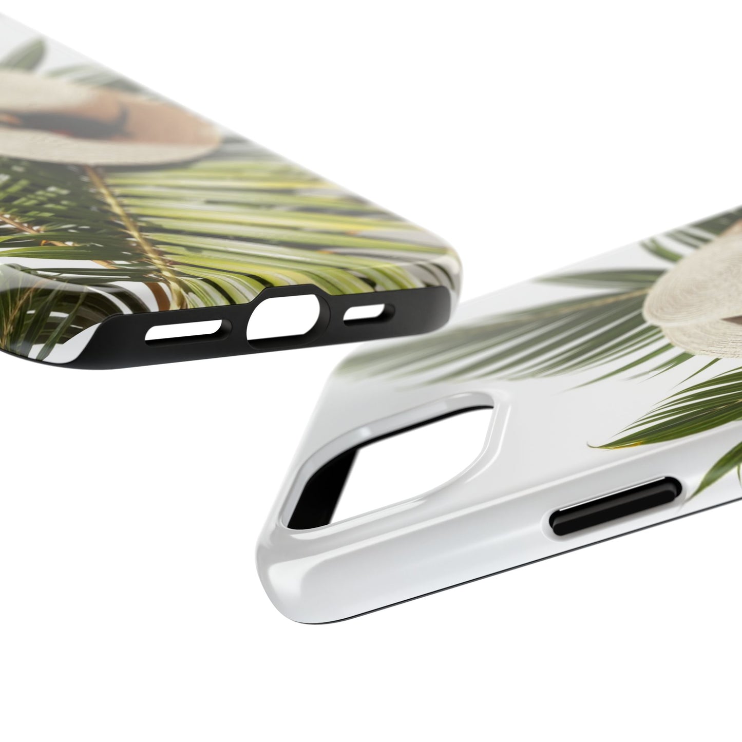 Tropical Phone Case - Summer Vibes with Hat & Sunglasses Design