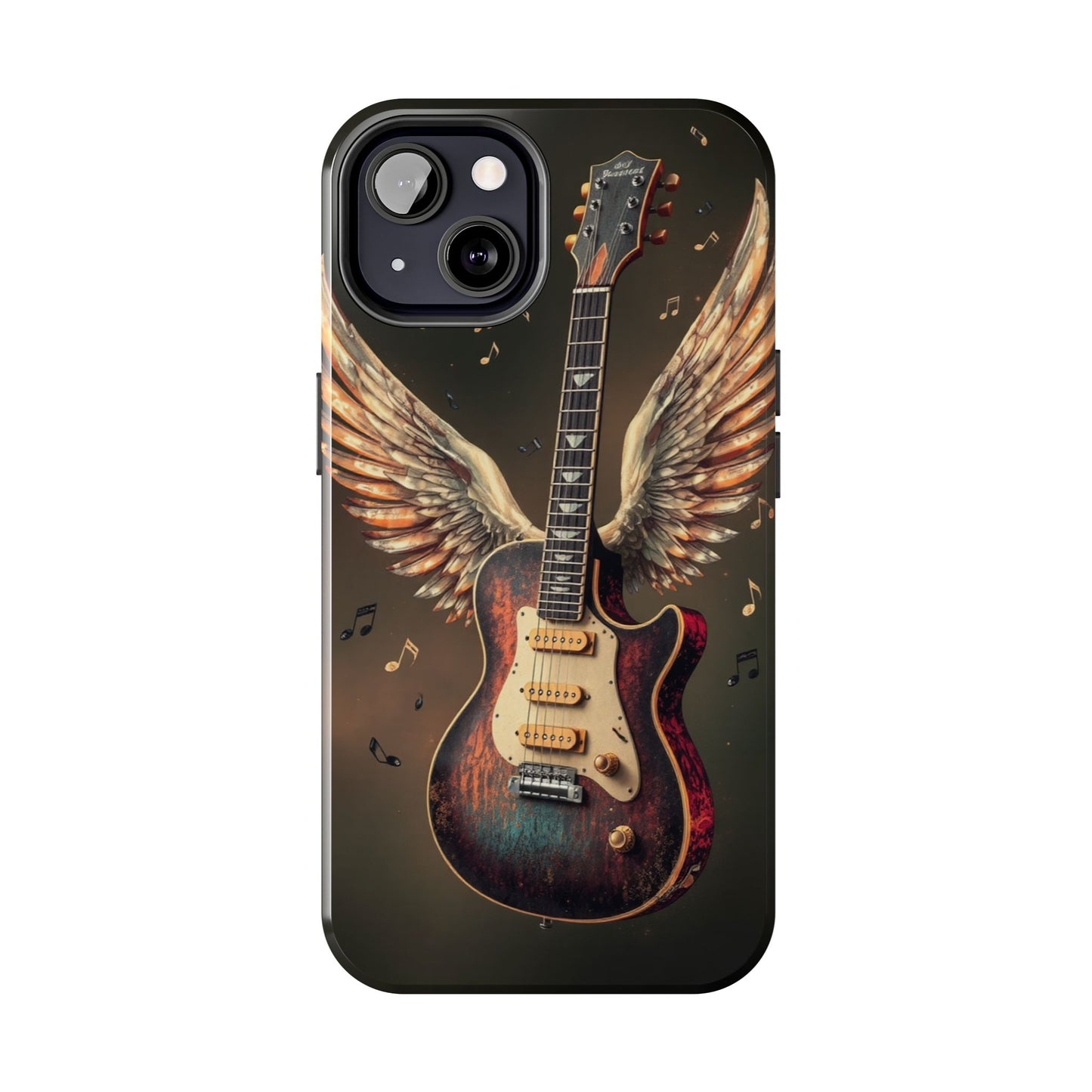 Inspirational Guitar Wing Phone Case - Tough Protection for Music Lovers