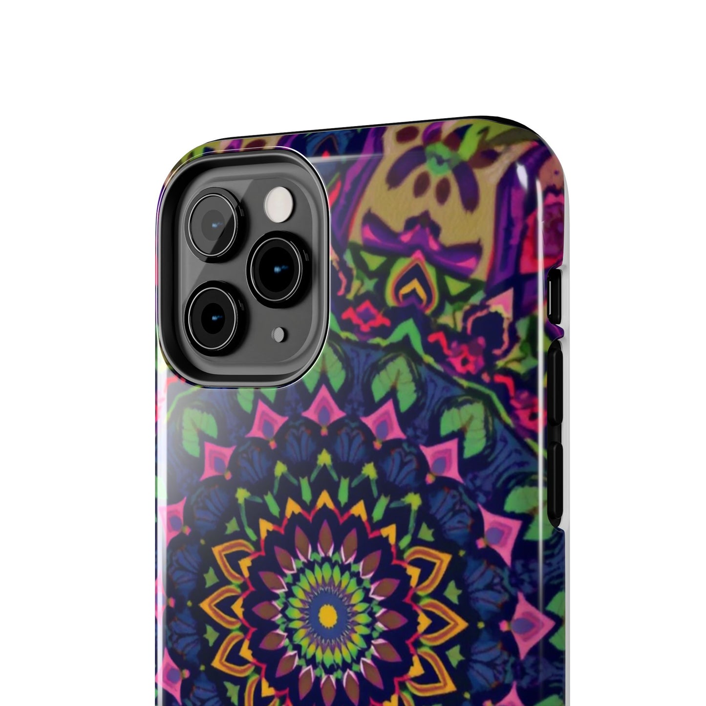 Vibrant Mandala Tough Phone Case - Colorful, Purple Fusion, Durable Protection for Your Device - for iPhone