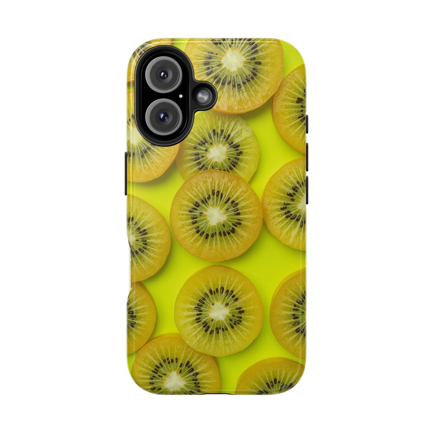 Vibrant Kiwi Tough Phone Case - Bright Yellow Design for Fruit Lovers