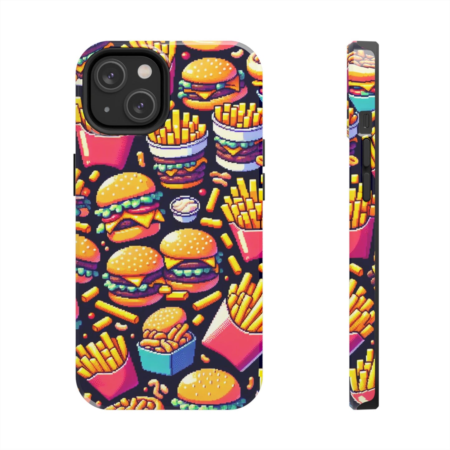Retro Fast Food Phone Case - Tough and Durable - for iPhone