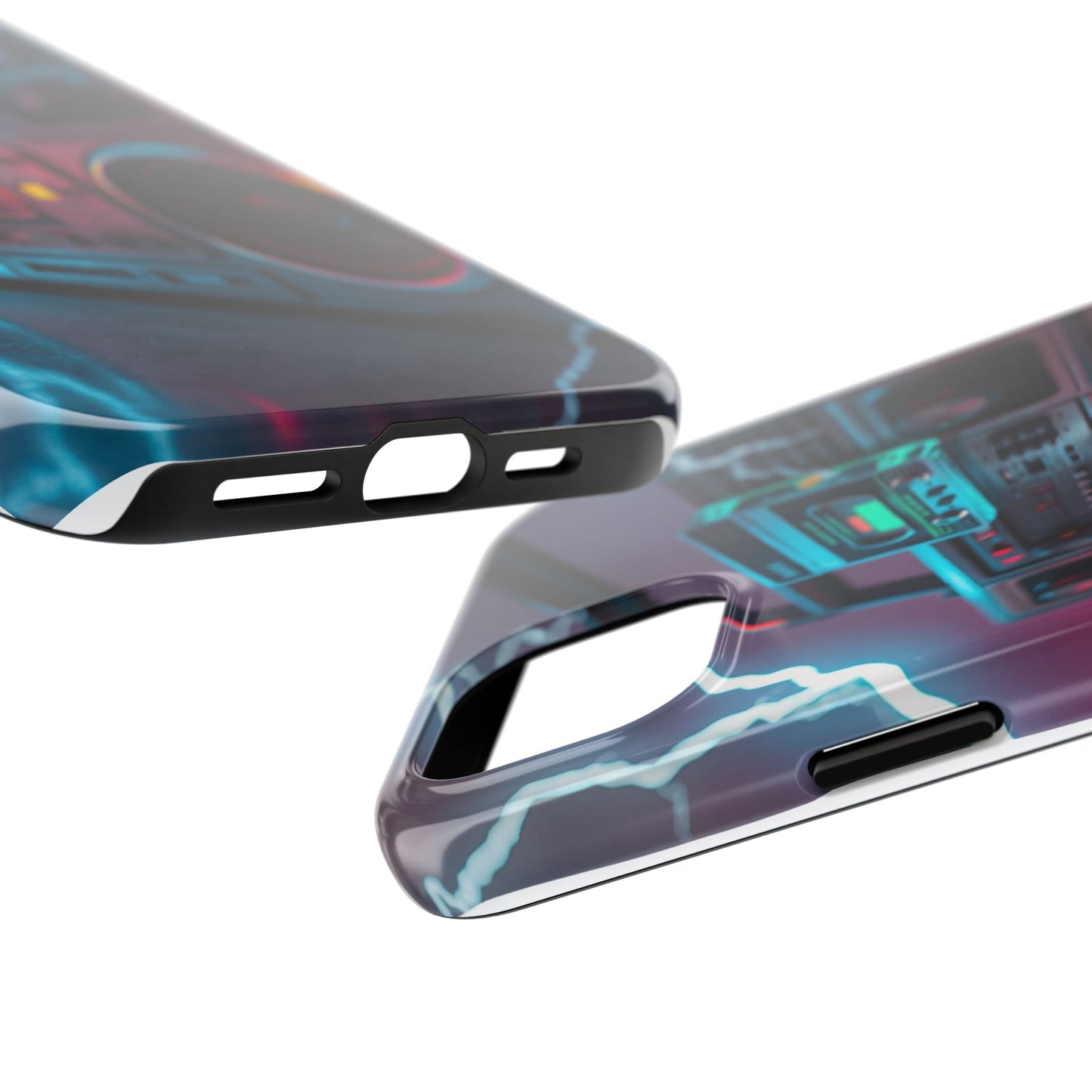 Retro Boombox Tough Phone Case – Vibrant Protection for Music Lovers