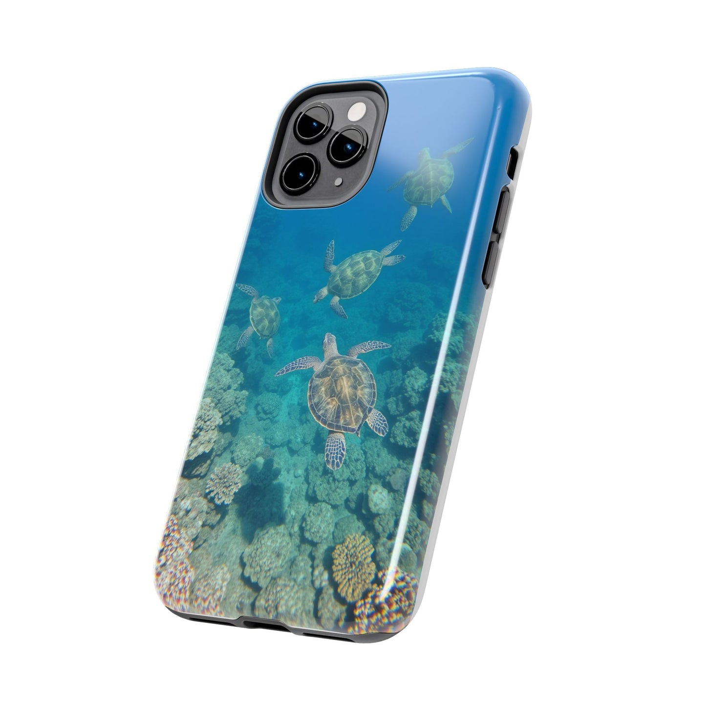 Ocean Turtle Tough Phone Cases - Durable Protection with Marine Art