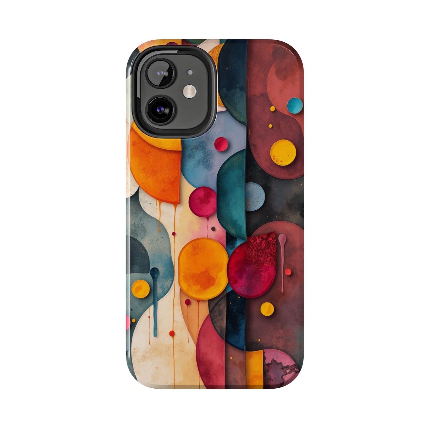 Artistic Tough Phone Cases - Colorful Abstract Design for Trendy Protection - for iPhone
