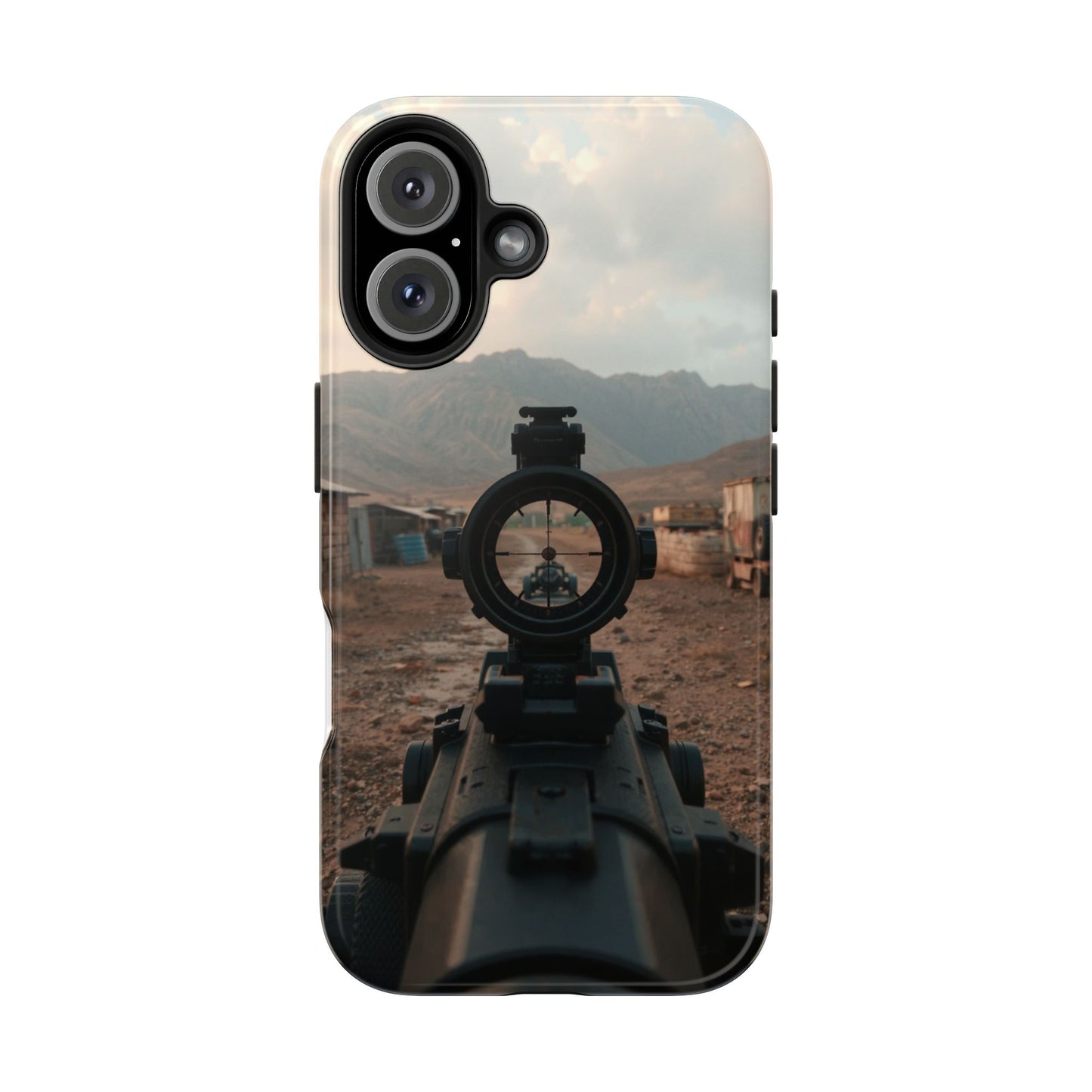 Tough Phone Case - Military Inspired Design with Sniper Scope