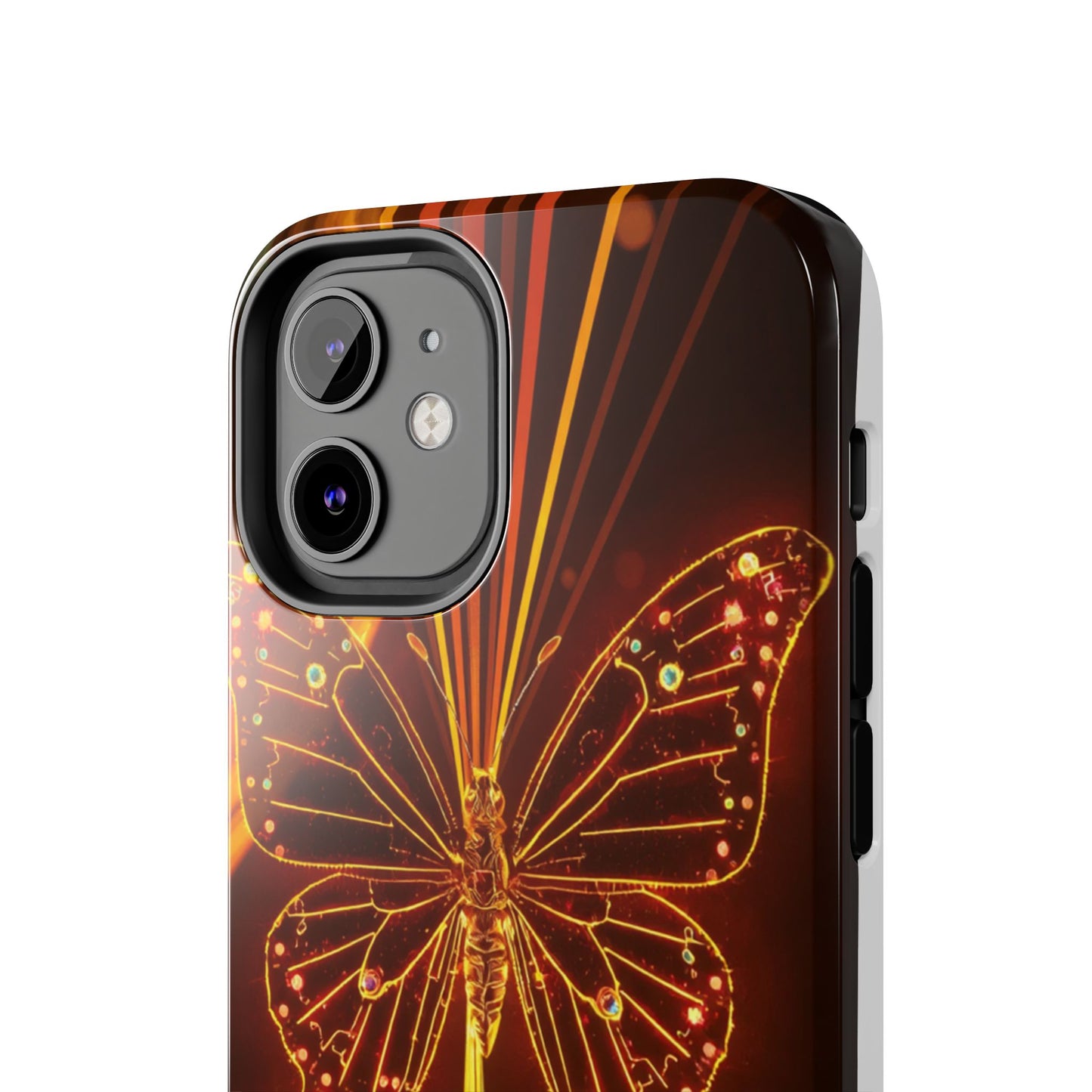 Elegant Butterfly Tough Phone Case - Stylish Protection for Nature Lovers