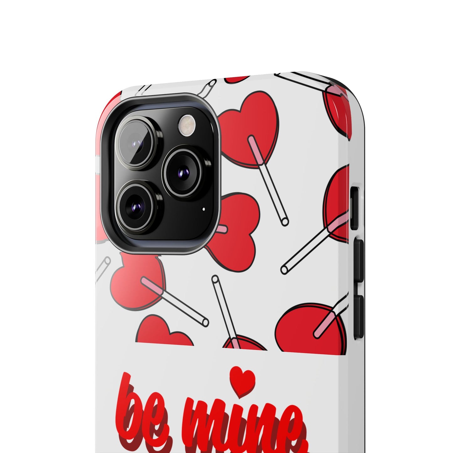 Be Mine Heart Pattern Tough Phone Case - Love Gift - for iPhone