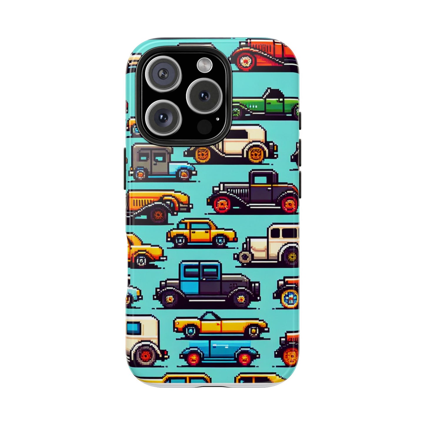 Retro Car Pixel Art Tough Phone Case - Durable & Stylish Protection - for iPhone