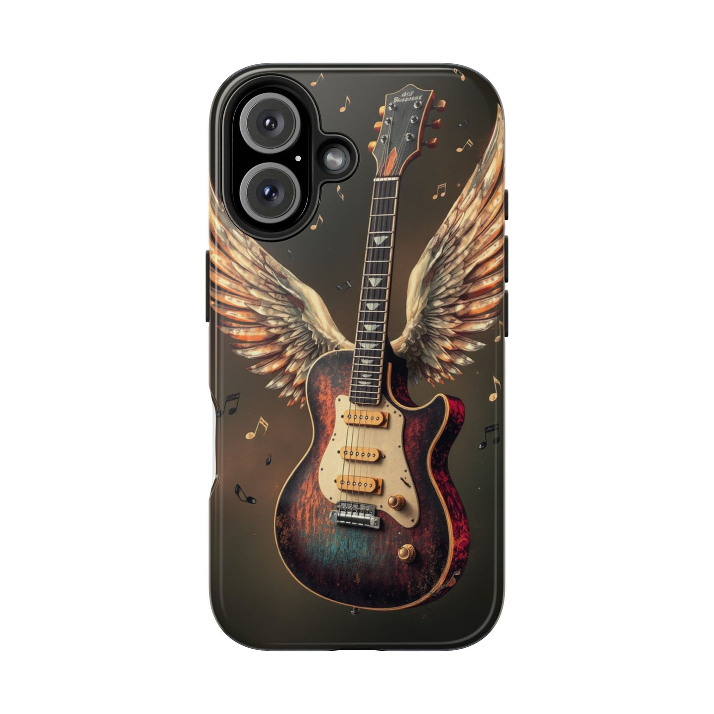 Inspirational Guitar Wing Phone Case - Tough Protection for Music Lovers