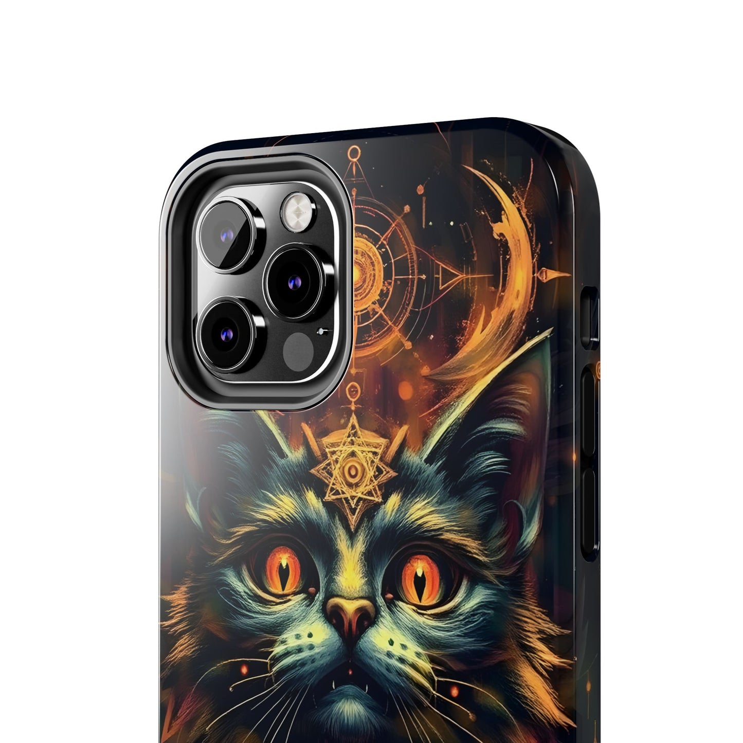 Mystical Cat Queen Tough Phone Case – Unique Protection for Cat Lovers - for iPhone