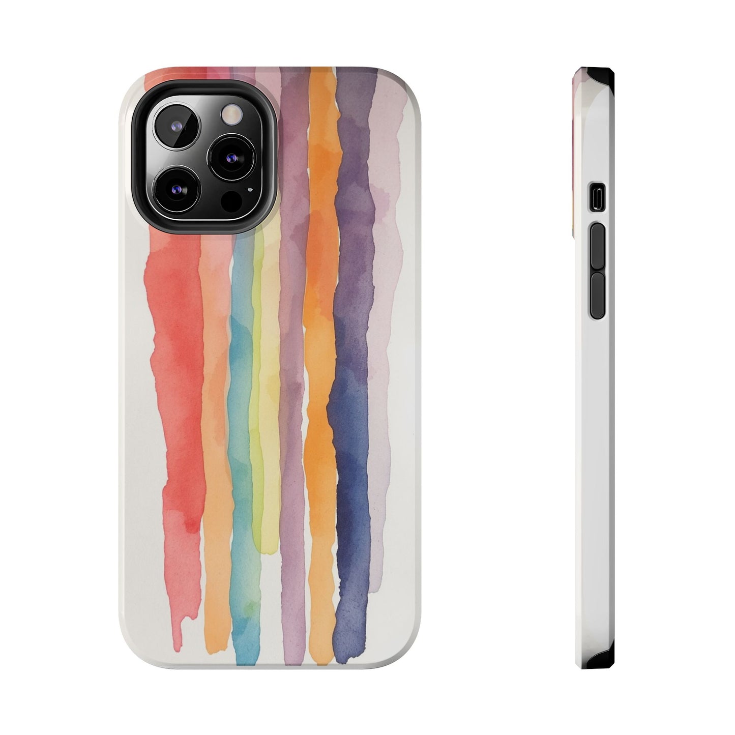 Colorful Watercolor Tough Phone Case - Stylish and Durable Cover for Creative Souls