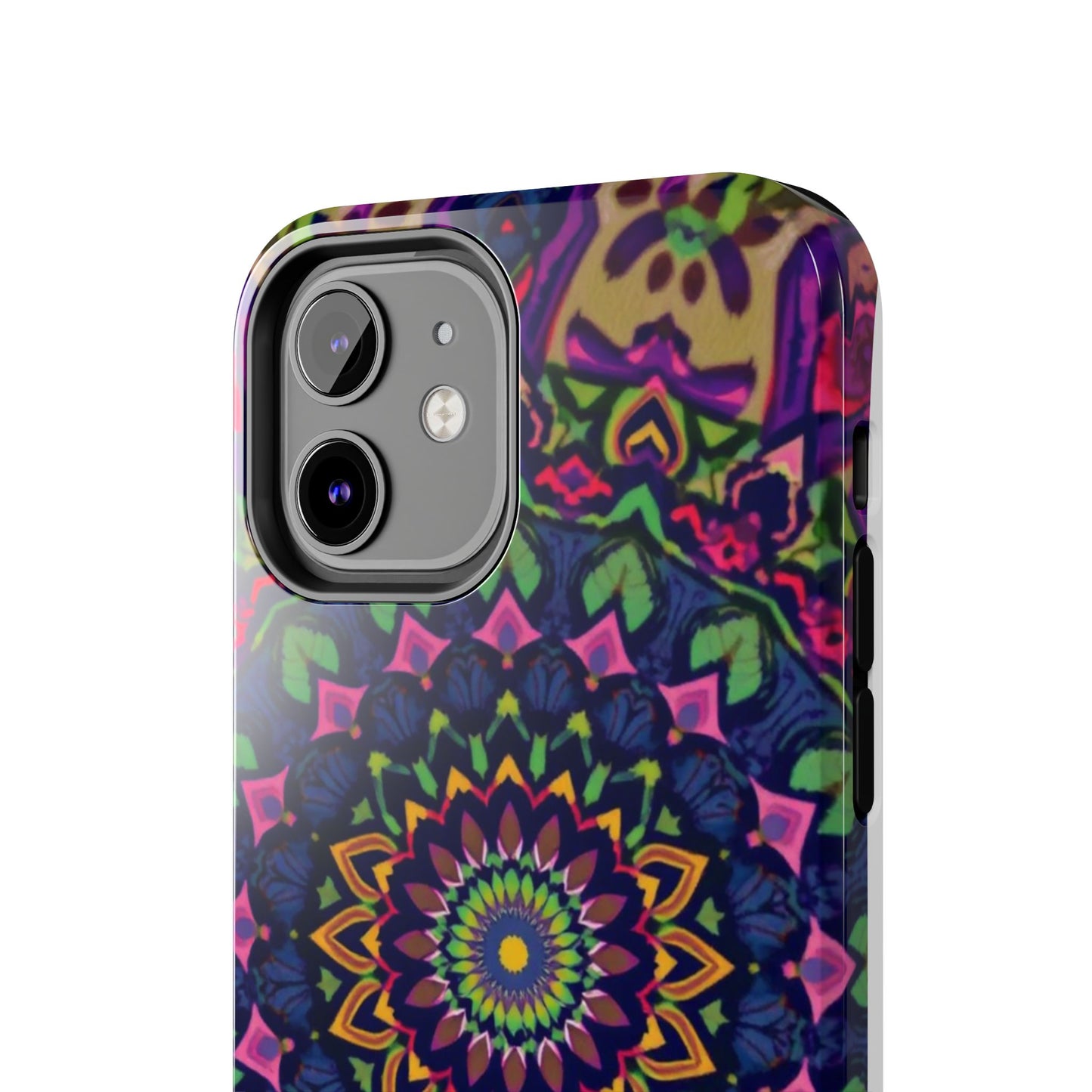 Vibrant Mandala Tough Phone Case - Colorful, Purple Fusion, Durable Protection for Your Device - for iPhone