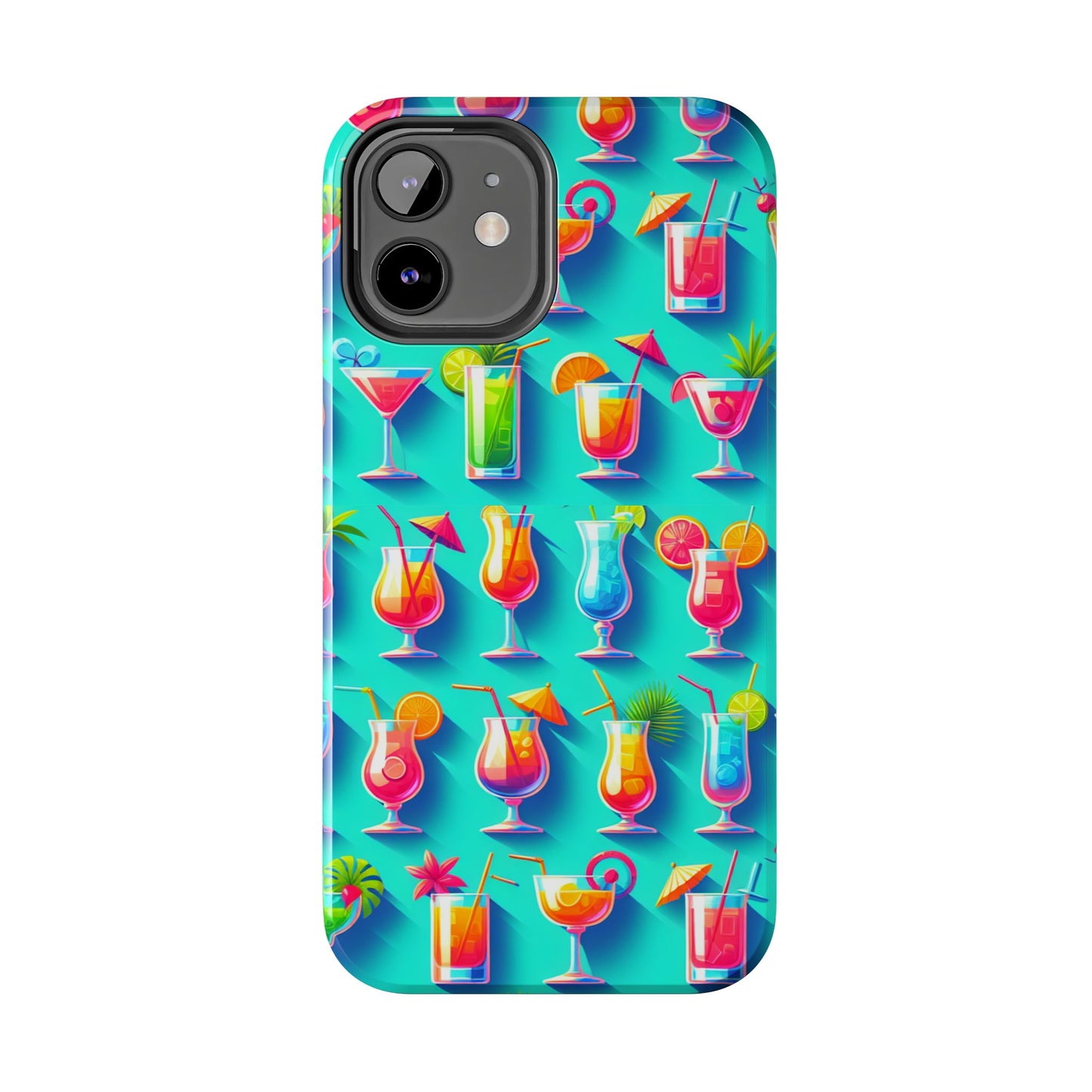 Cocktail Party Phone Case - Fun & Colorful Design for Summer Vibes - for iPhone