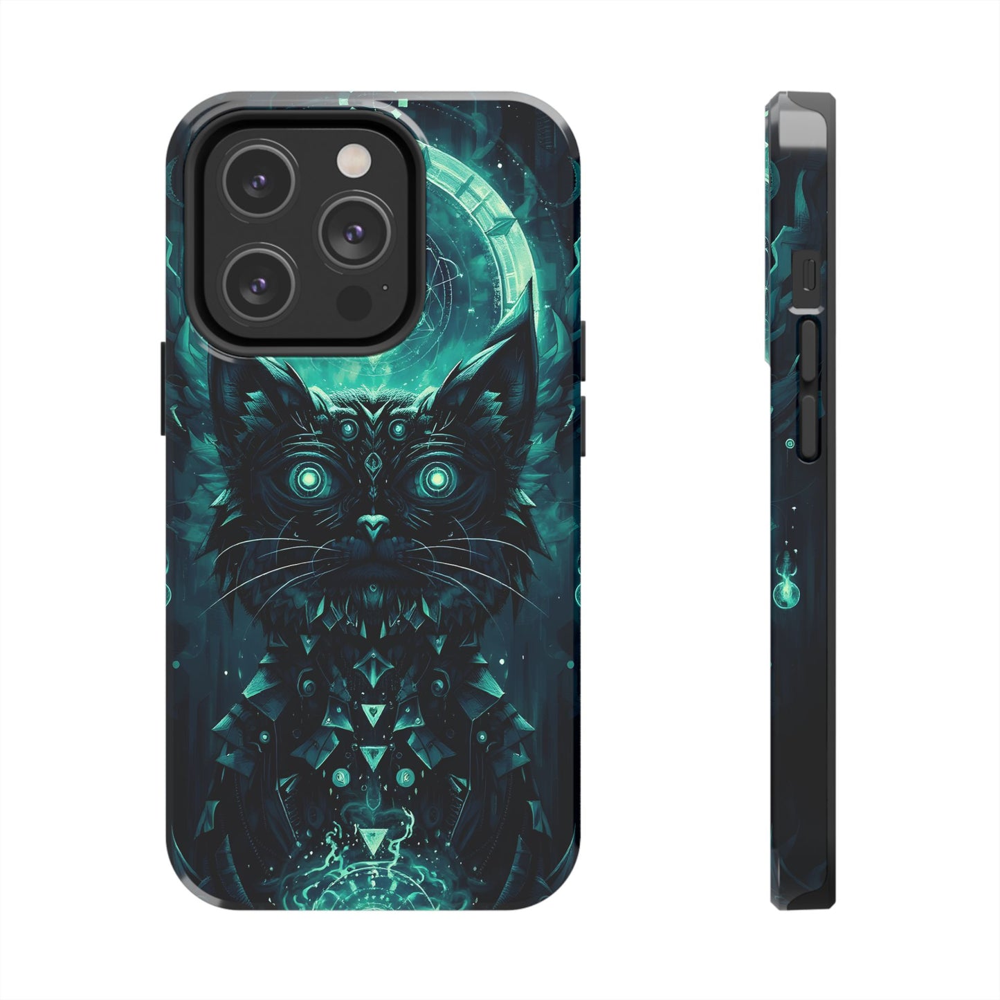 Mystical Dark Cat Phone Case - Tough Protective Cover for Cat Lovers - for iPhone