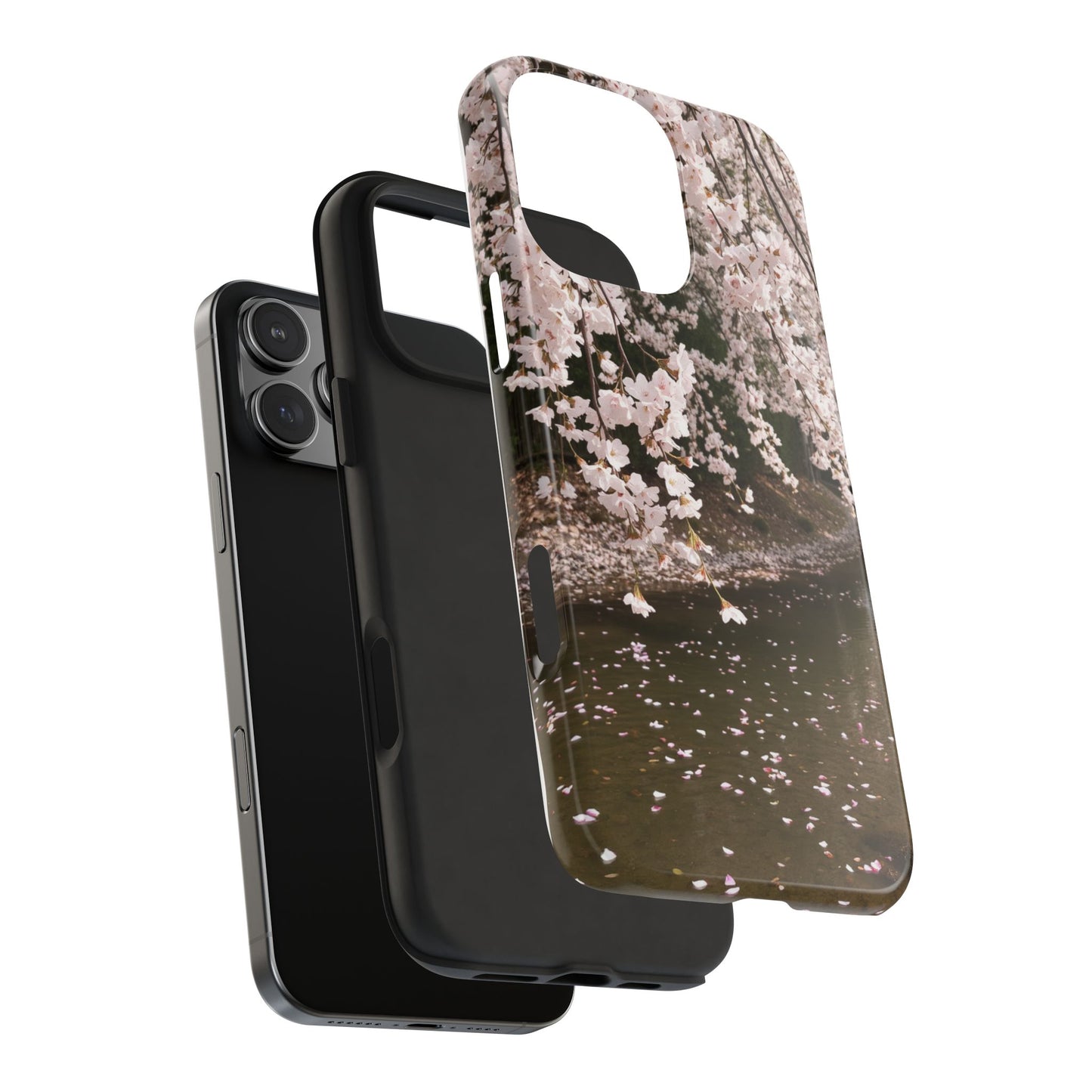 Cherry Blossom Tough Phone Cases - Durable Protection with Floral Serenity
