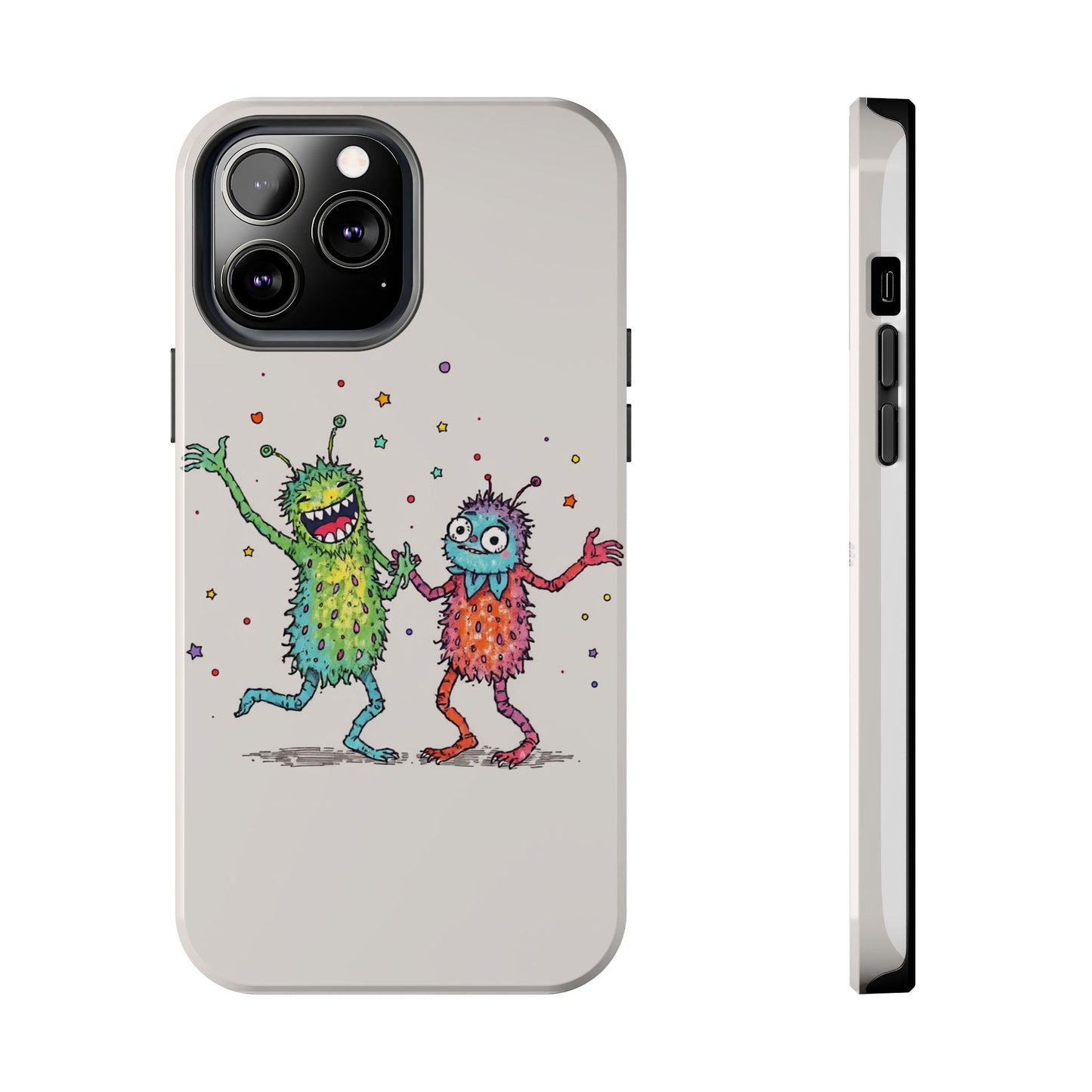 Colorful Monster Tough Phone Case - Fun and Playful Design