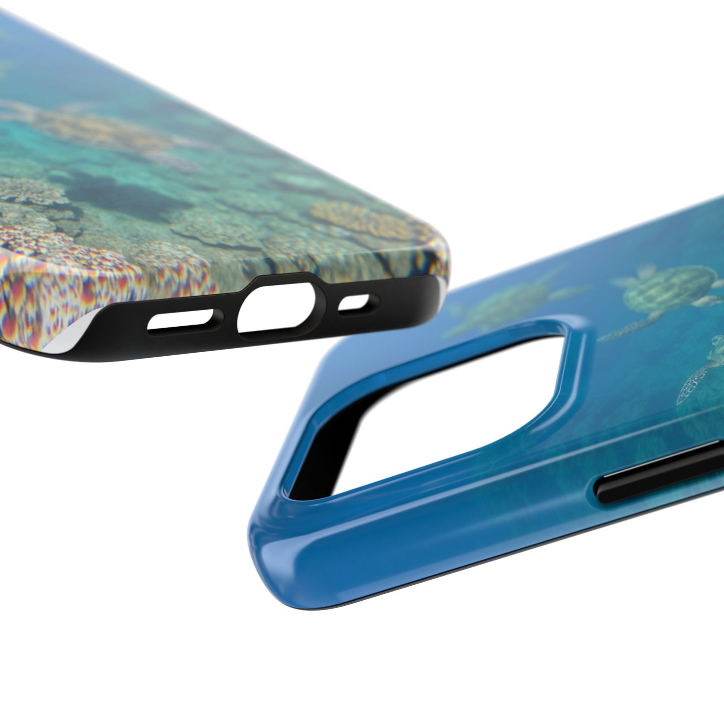 Ocean Turtle Tough Phone Cases - Durable Protection with Marine Art