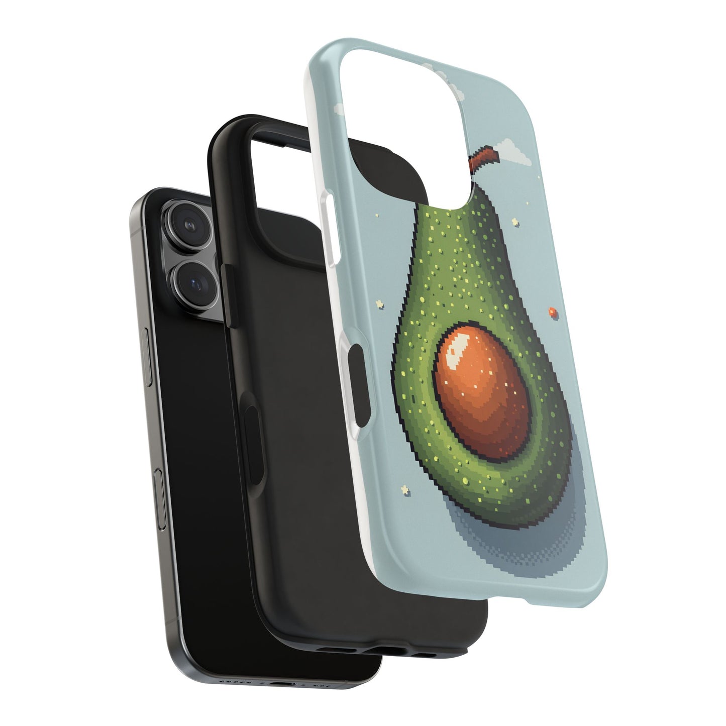 Pixel Avocado Tough Phone Case - Perfect for Foodies & Nature Lovers - for iPhone