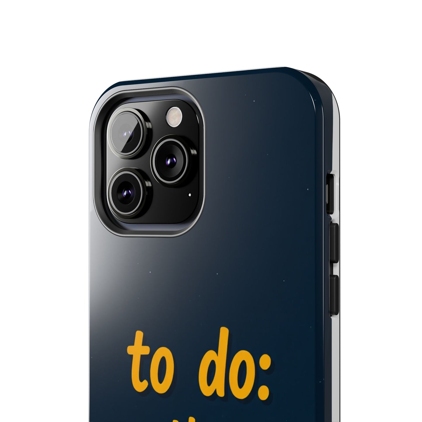 Funny Tough Phone Case - To Do: Nothing | Unique Gift for College Students, Lazy Days, Relaxation Motivation, Minimalist Phone Cover